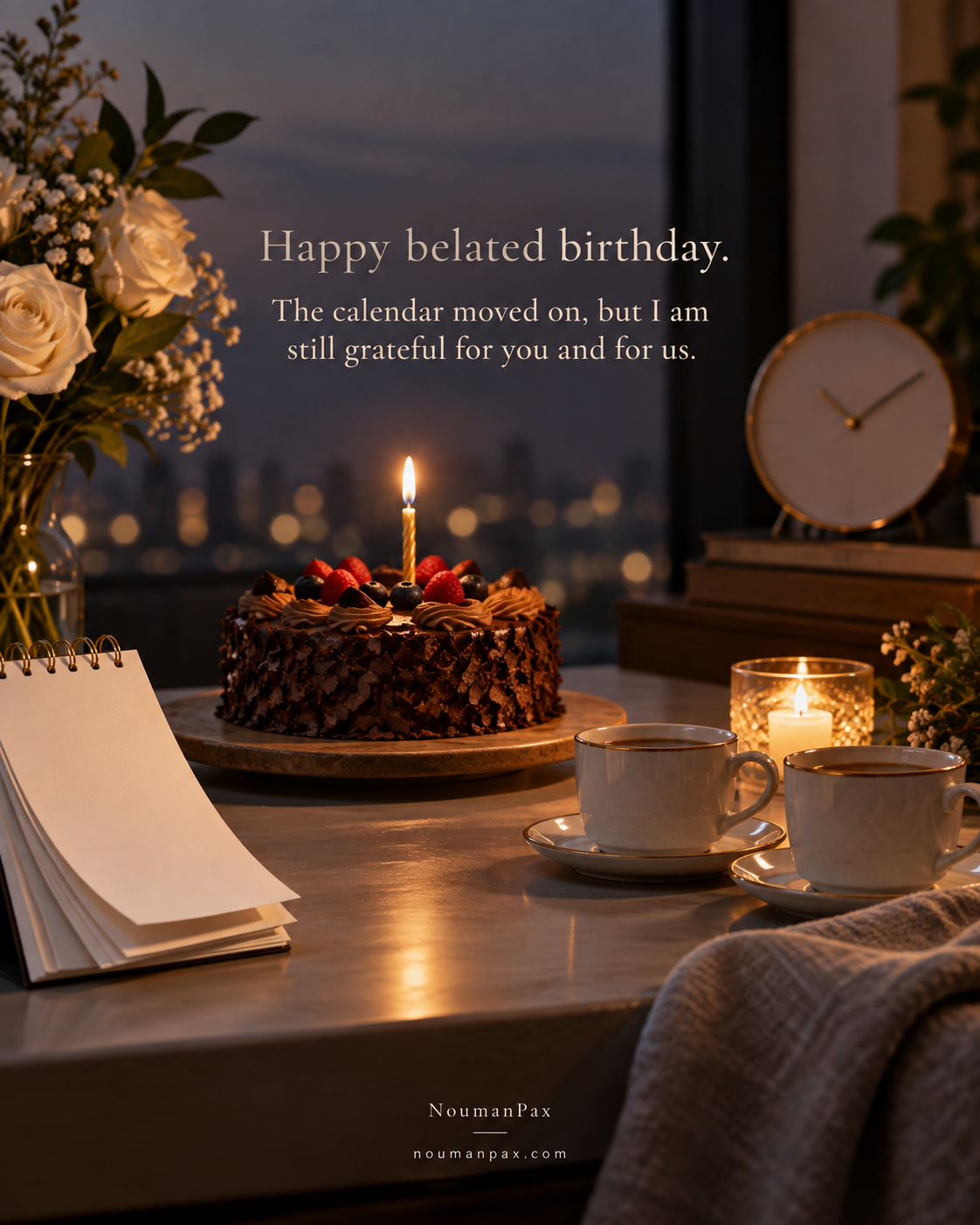 Belated Birthday Wishes for a Partner — Quote