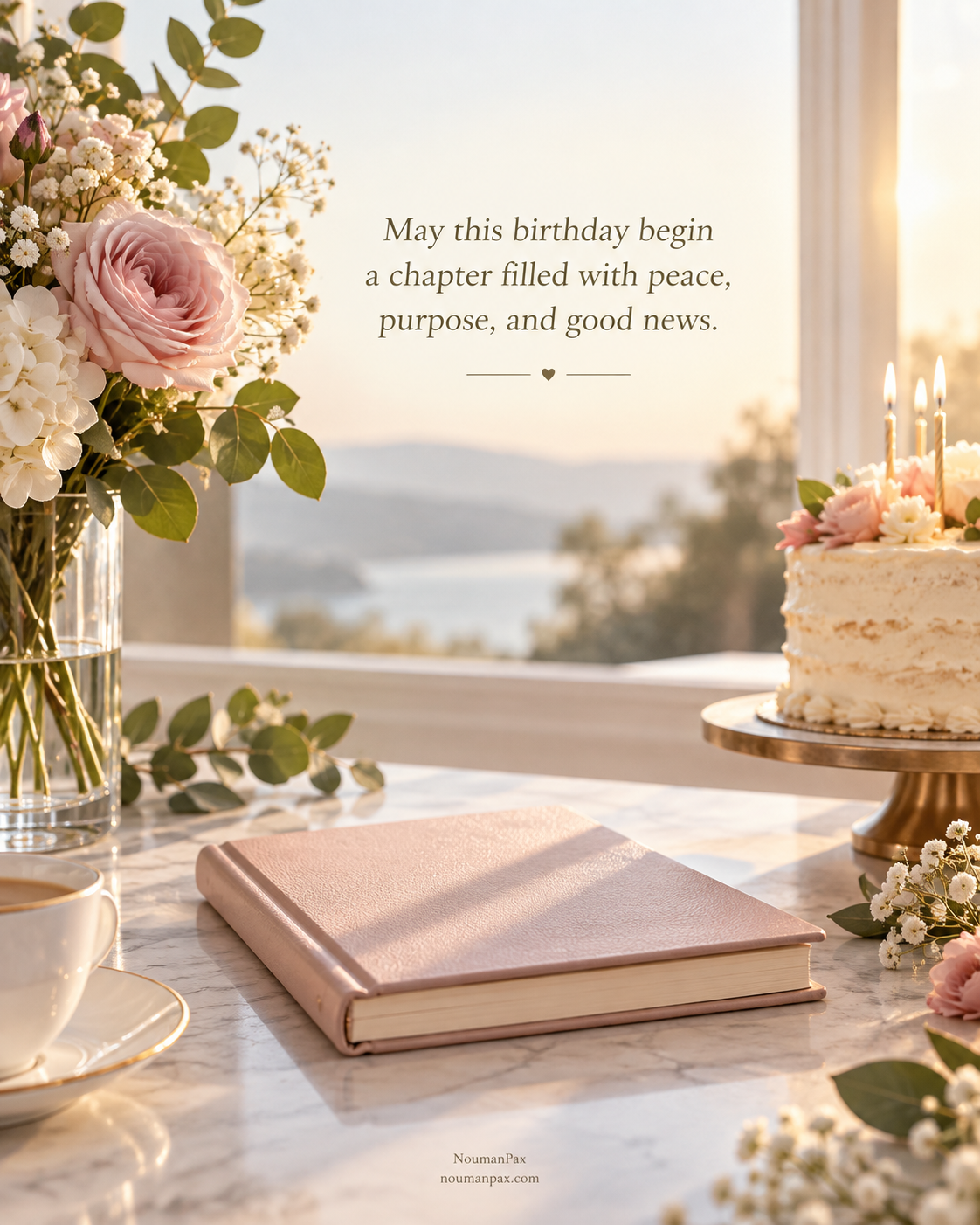 May this birthday begin a chapter filled with peace, purpose, and good news.