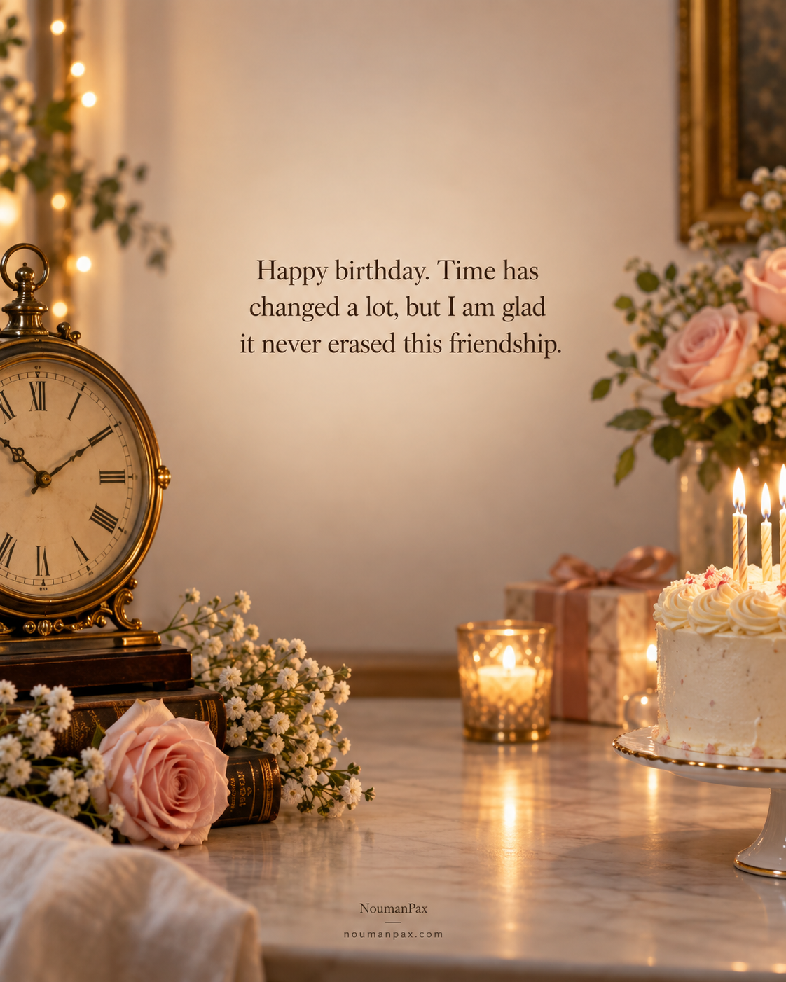 Happy birthday. Time has changed a lot, but I am glad it never erased this friendship.