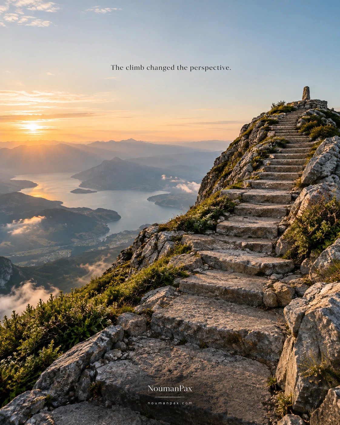 The climb changed the perspective.