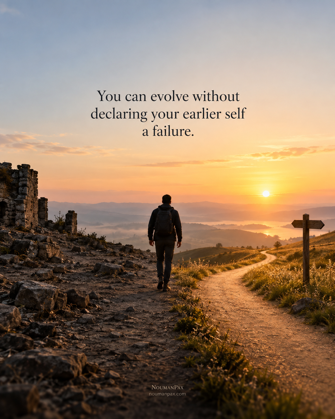 You can evolve without declaring your earlier self a failure.