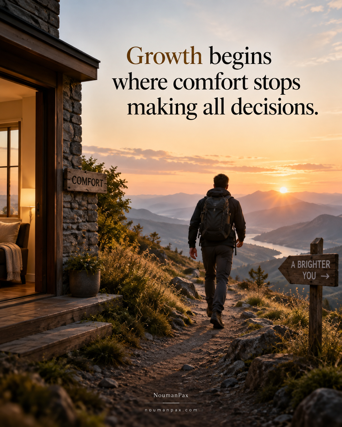Growth begins beyond comfort