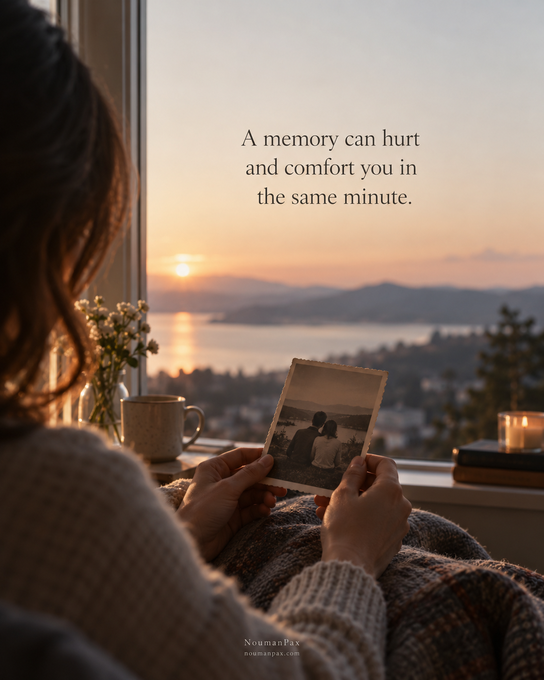 A memory can hurt and comfort you in the same minute.