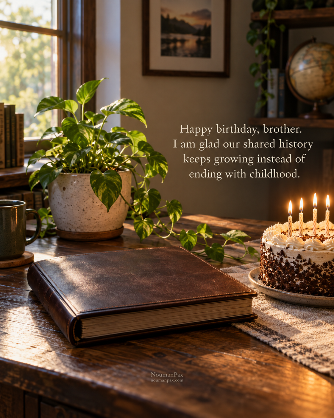 Heartfelt Birthday Wishes for Brother — Shared history