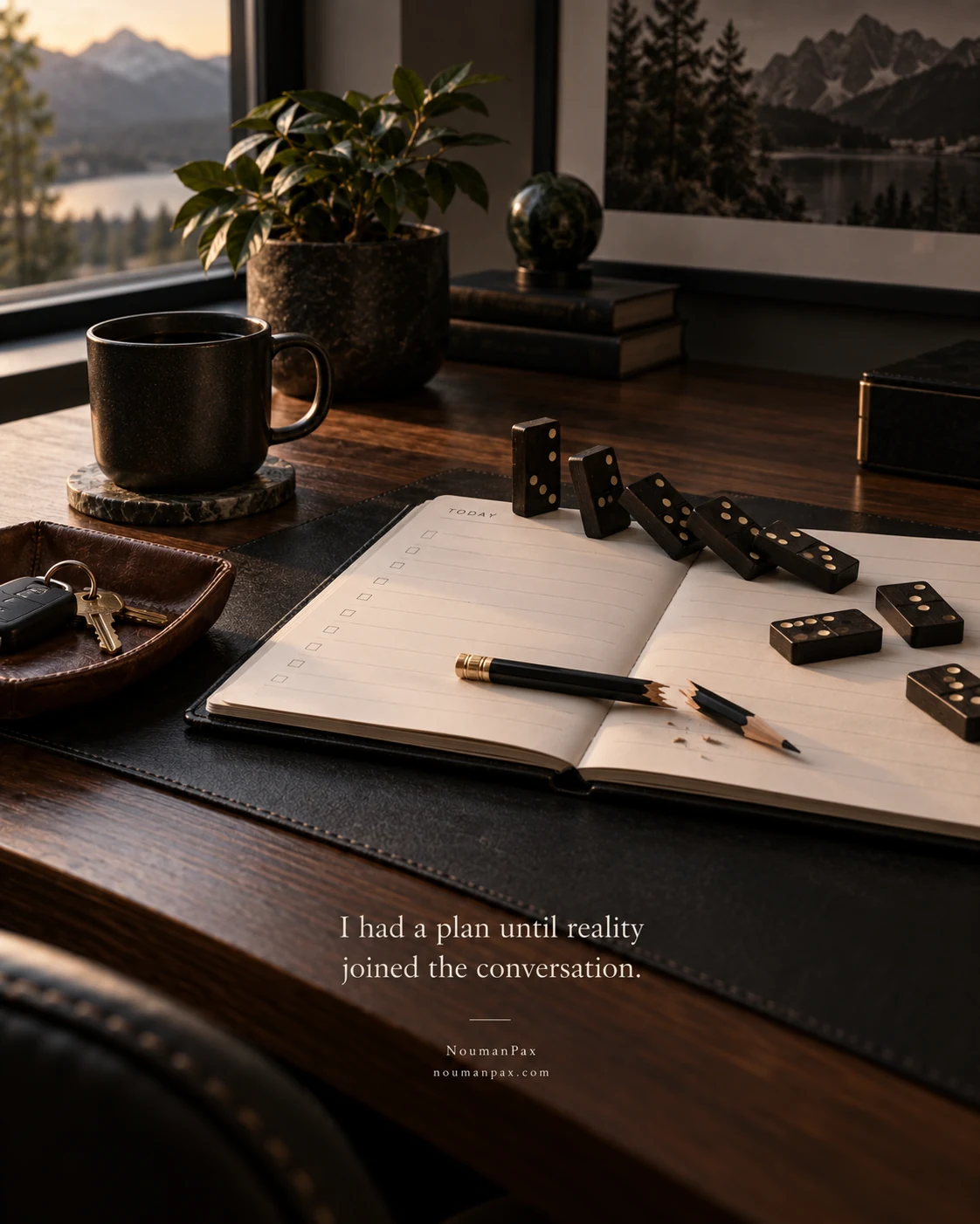I had a plan until reality joined the conversation.