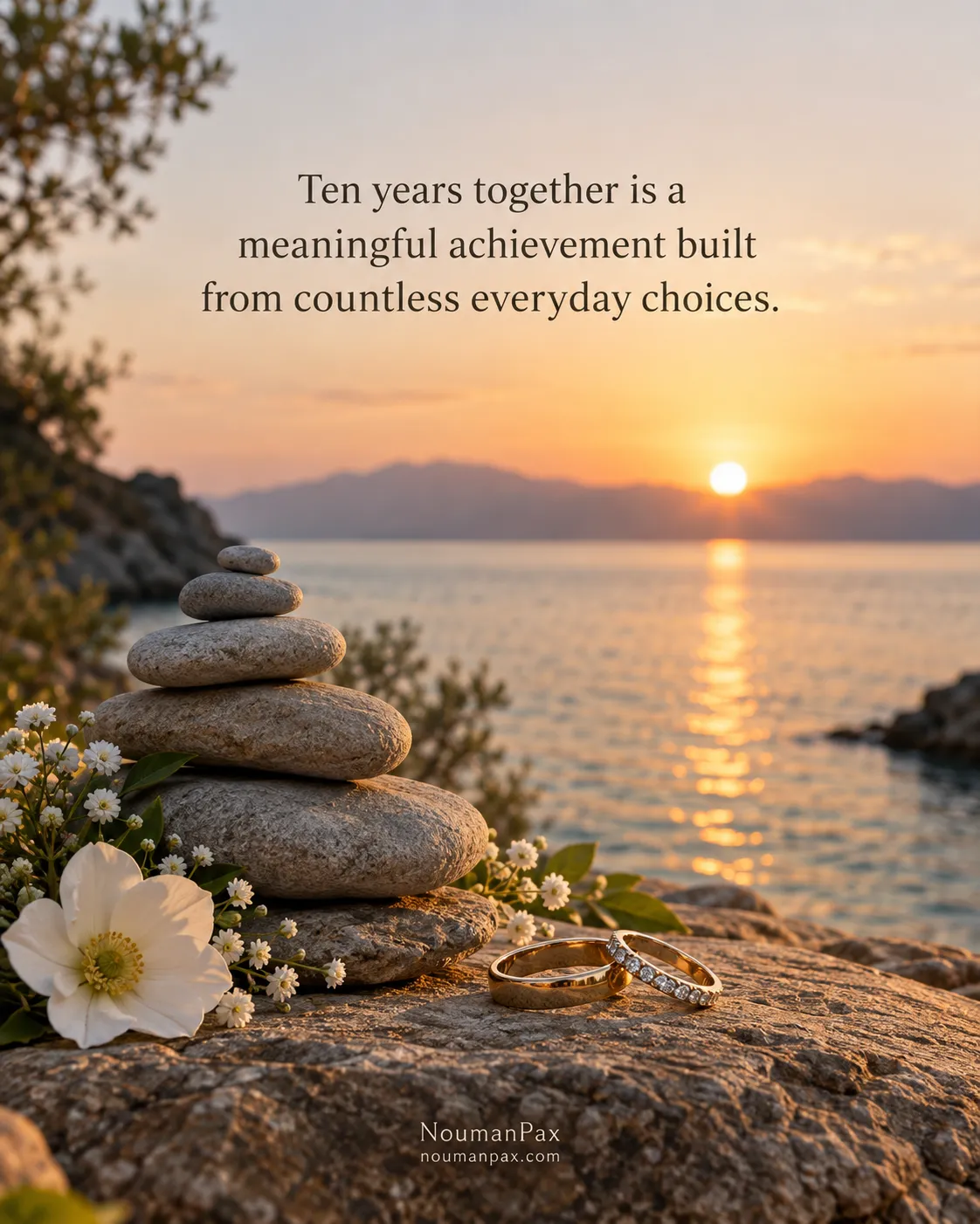 Ten years together is a meaningful achievement built from countless everyday choices.