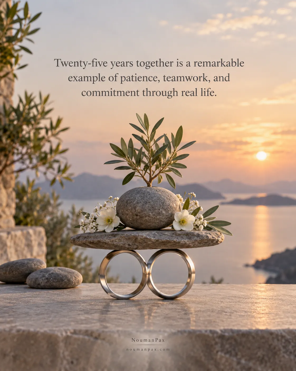 Twenty-five years together is a remarkable example of patience, teamwork, and commitment through real life.