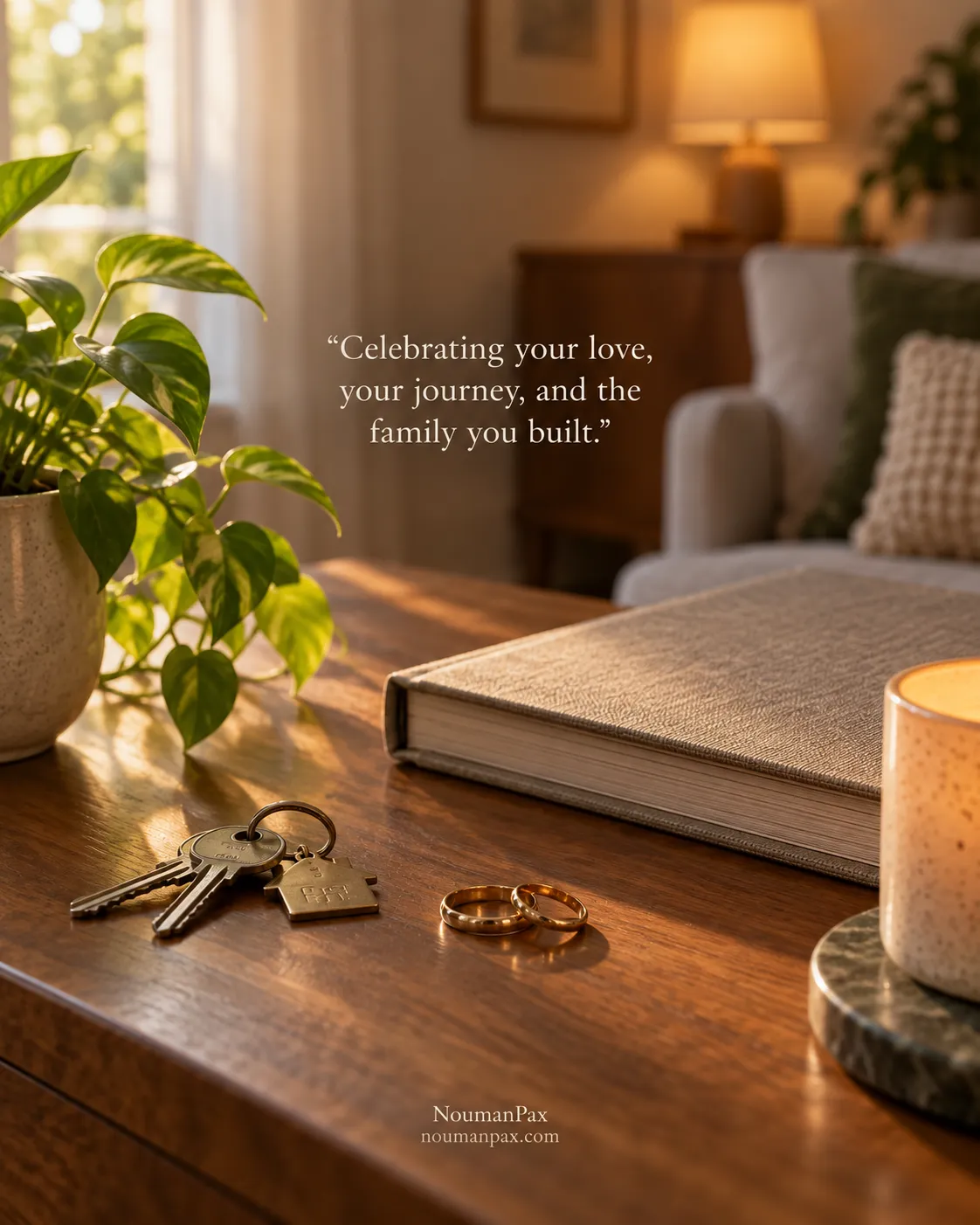 Celebrating your love, your journey, and the family you built.