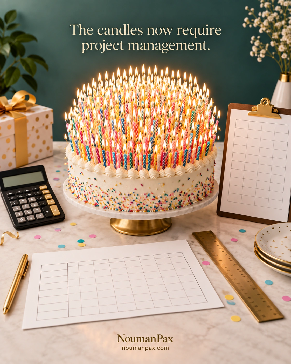 The candles now require project management.