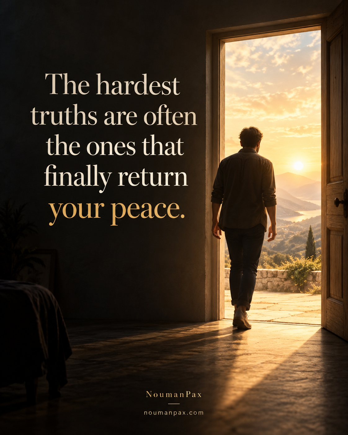 The hardest truths finally return your peace