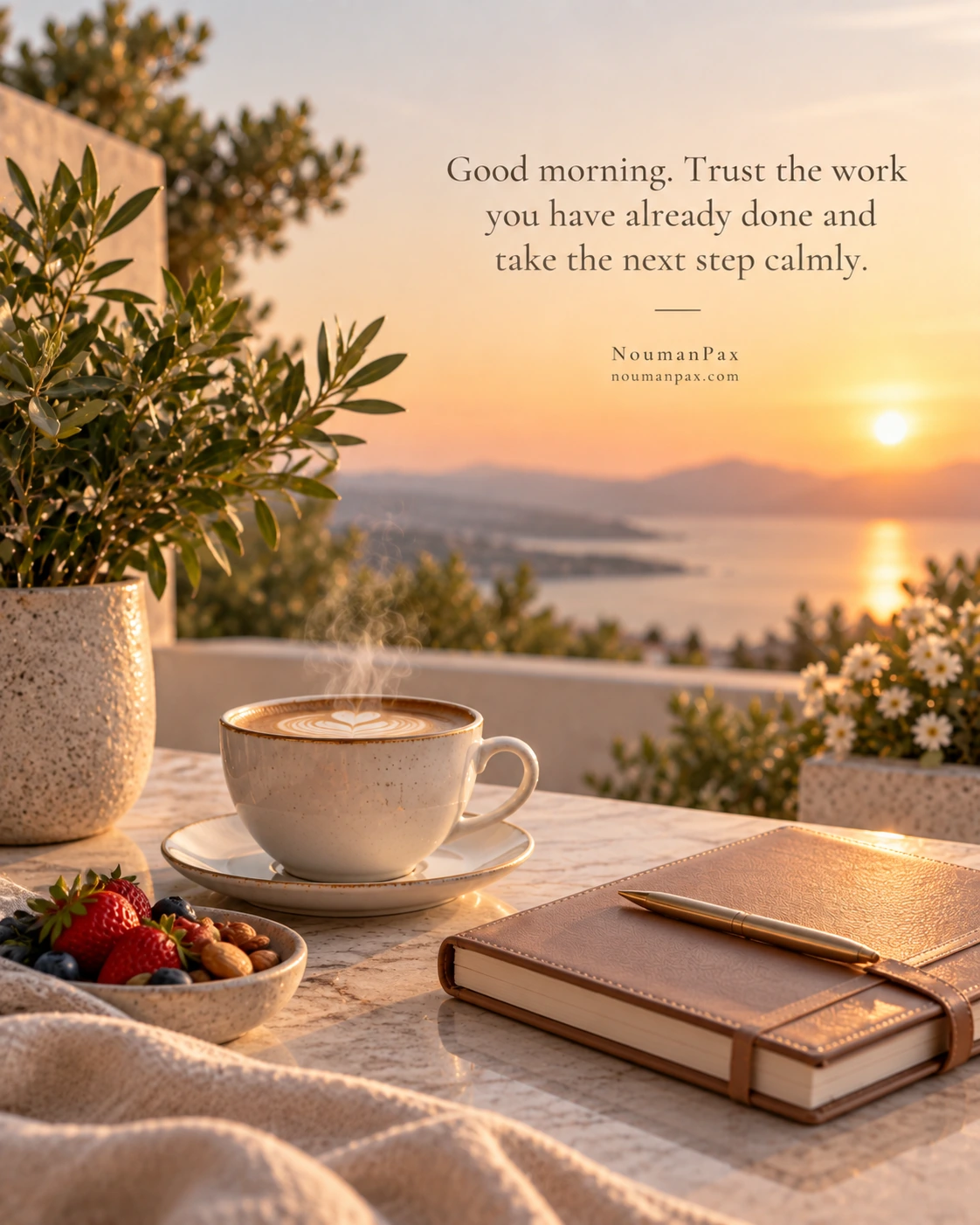 Good morning. Trust the work you have already done and take the next step calmly.
