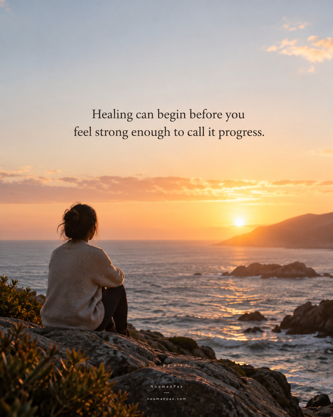 Healing can begin before you feel strong enough to call it progress.