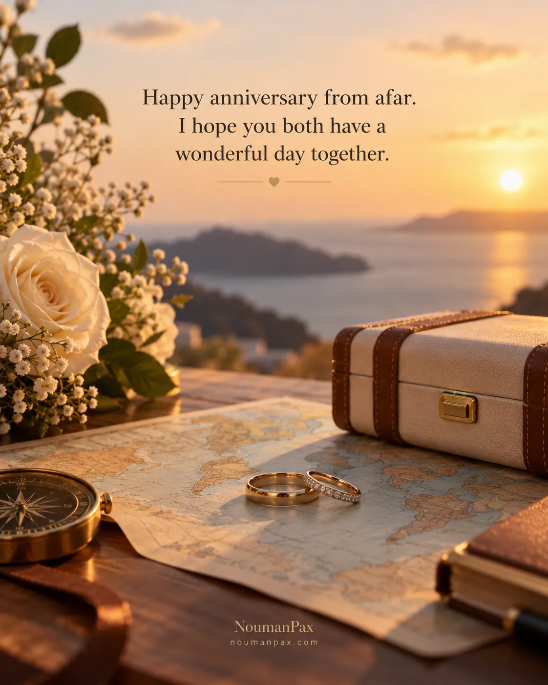 Happy anniversary from afar. I hope you both have a wonderful day together.