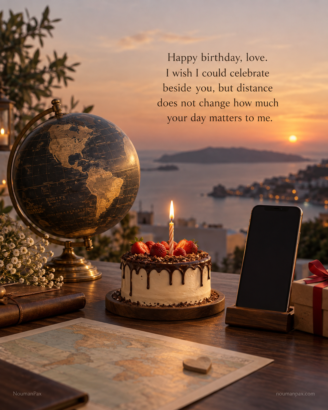 Happy birthday, love. I wish I could celebrate beside you, but distance does not change how much your day matters to me.