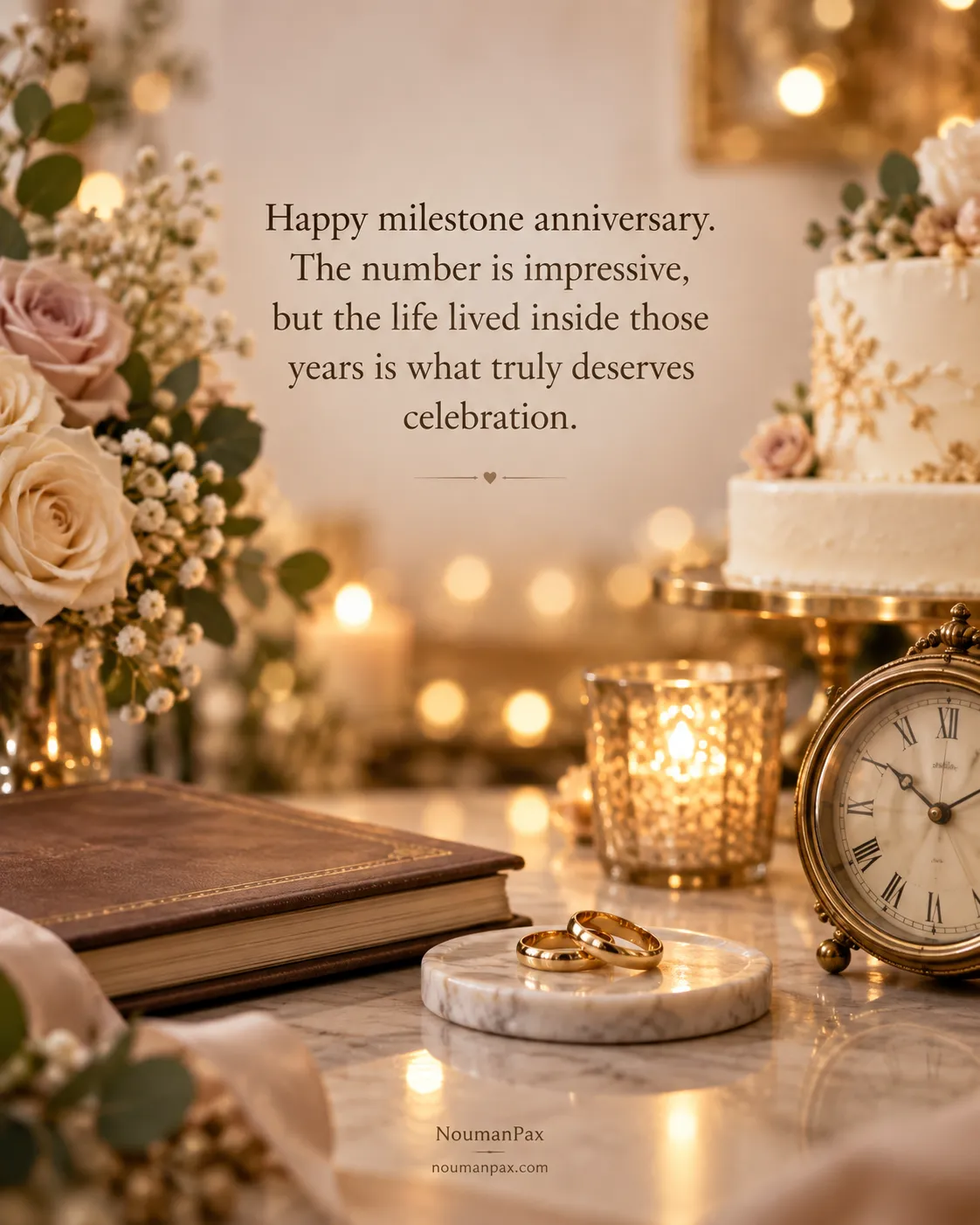 Happy milestone anniversary. The number is impressive, but the life lived inside those years is what truly deserves celebration.