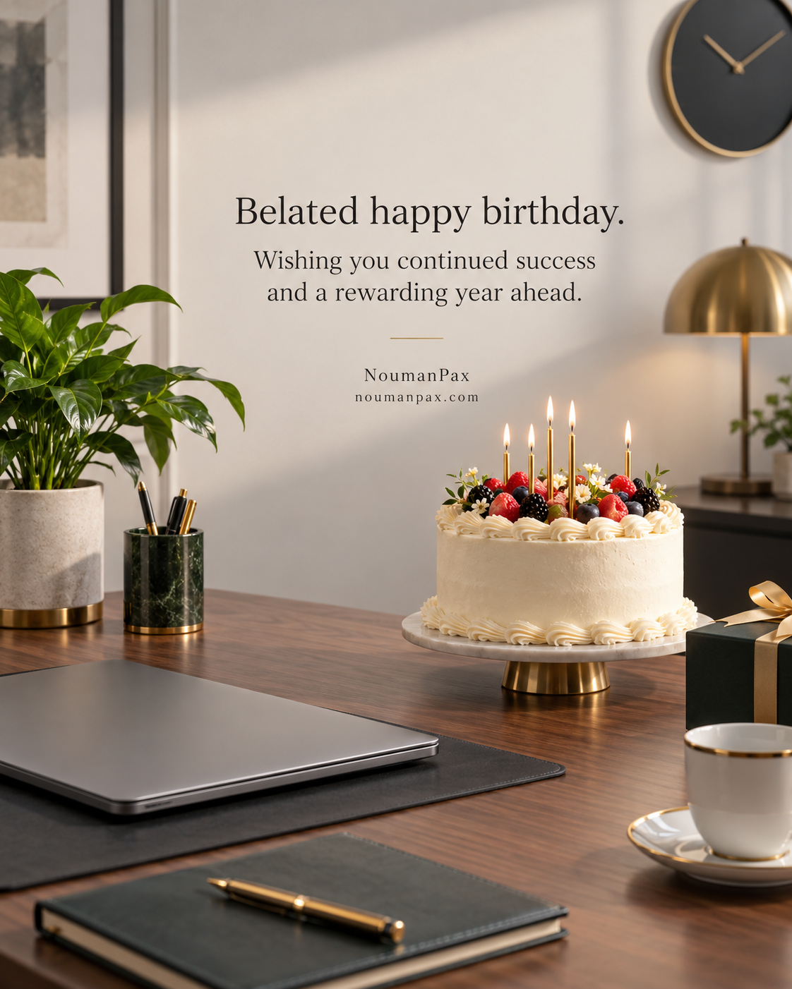 Professional Belated Birthday Wishes — Quote