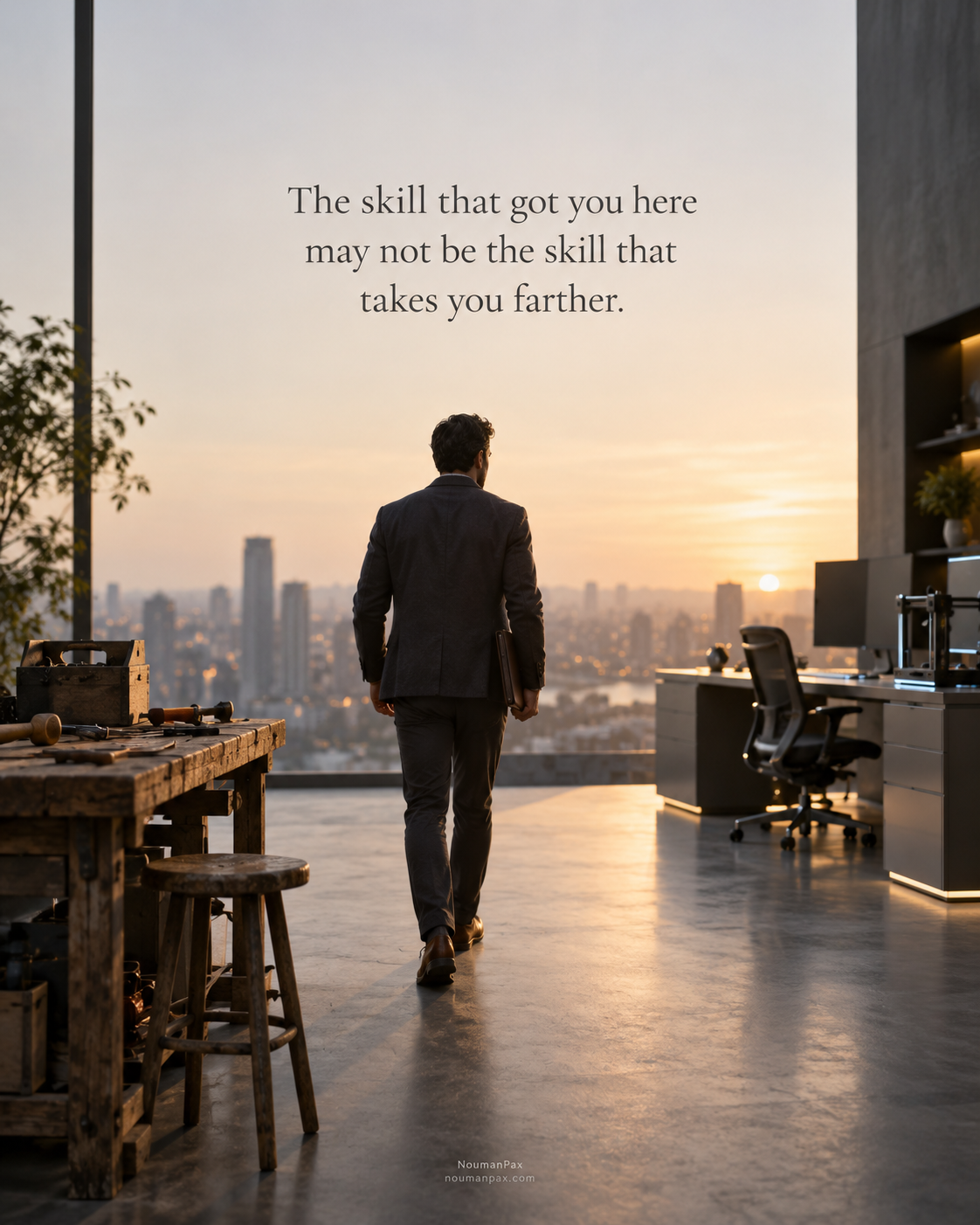 The skill that got you here may not be the skill that takes you farther.