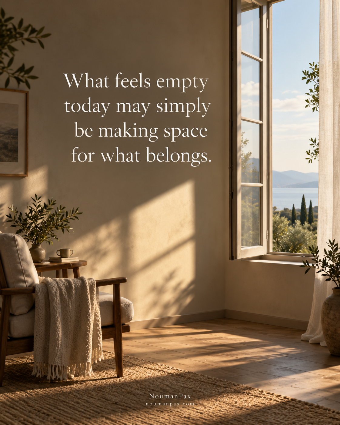What feels empty may be making space