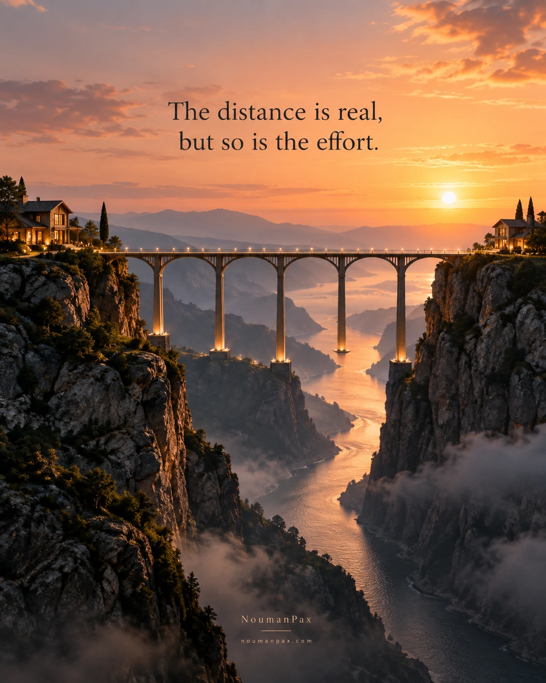 The distance is real, but so is the effort.
