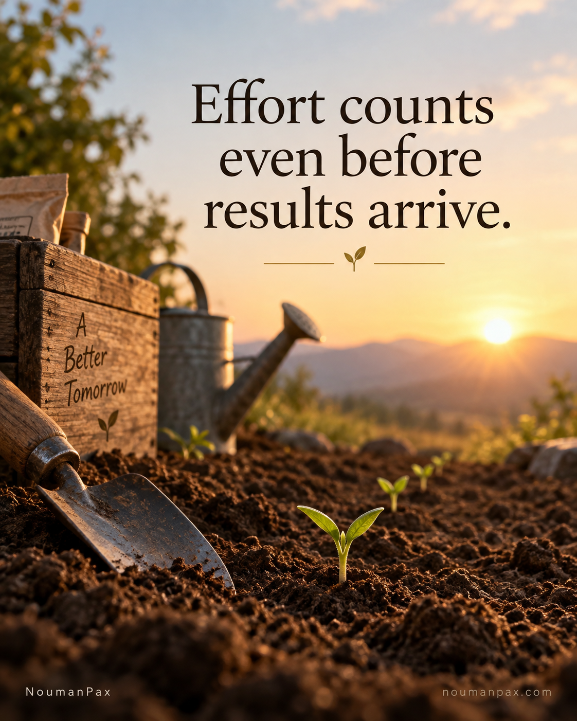 Effort counts before results arrive