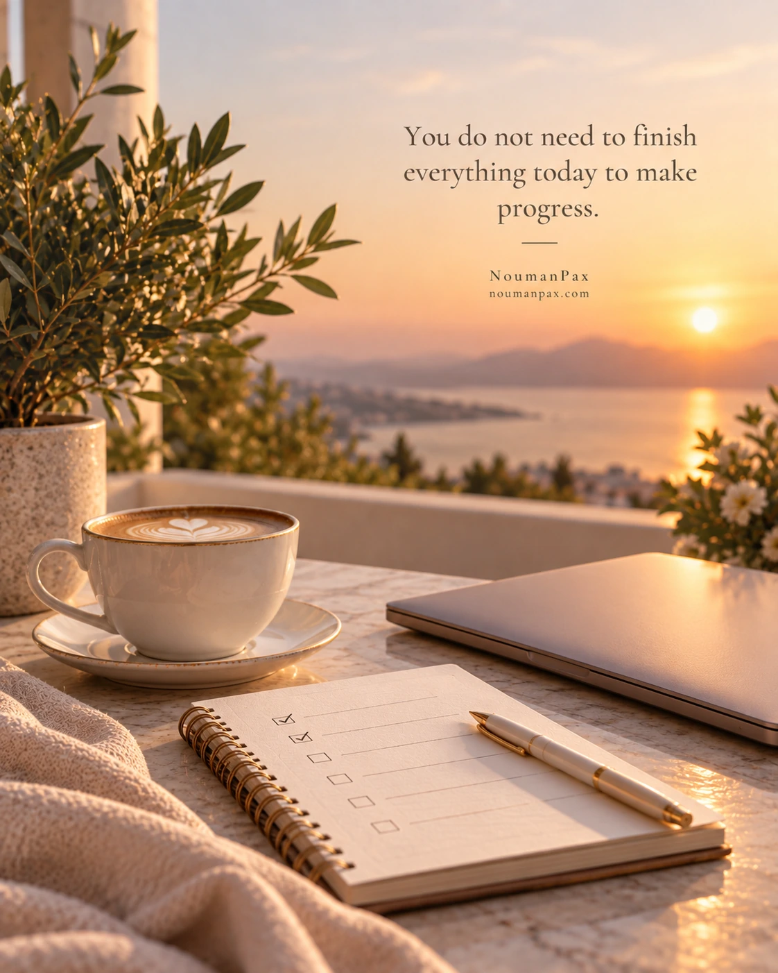 You do not need to finish everything today to make progress.