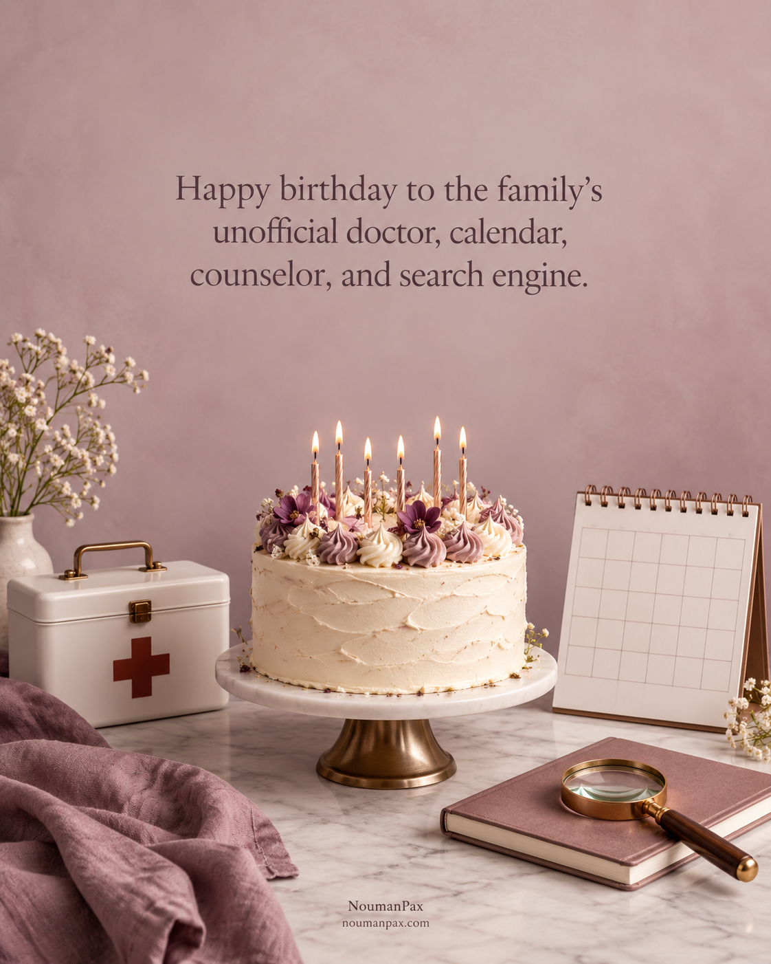 Happy birthday to the family’s unofficial doctor, calendar, counselor, and search engine.
