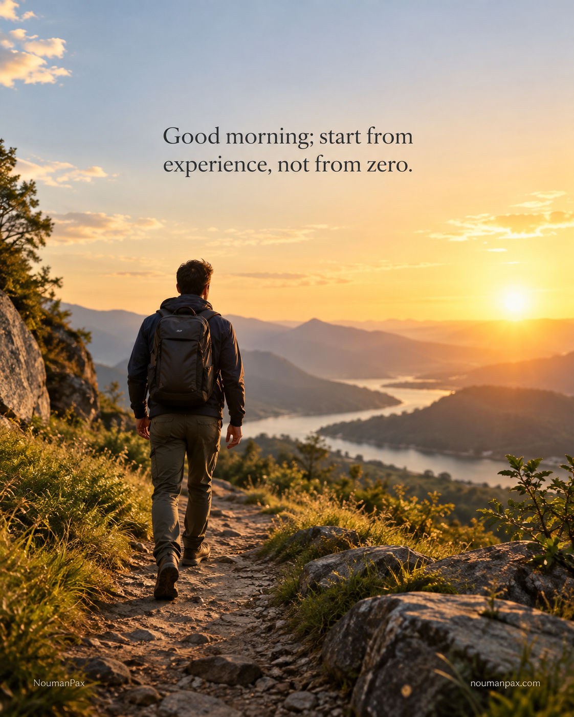 Good morning quote about starting from experience