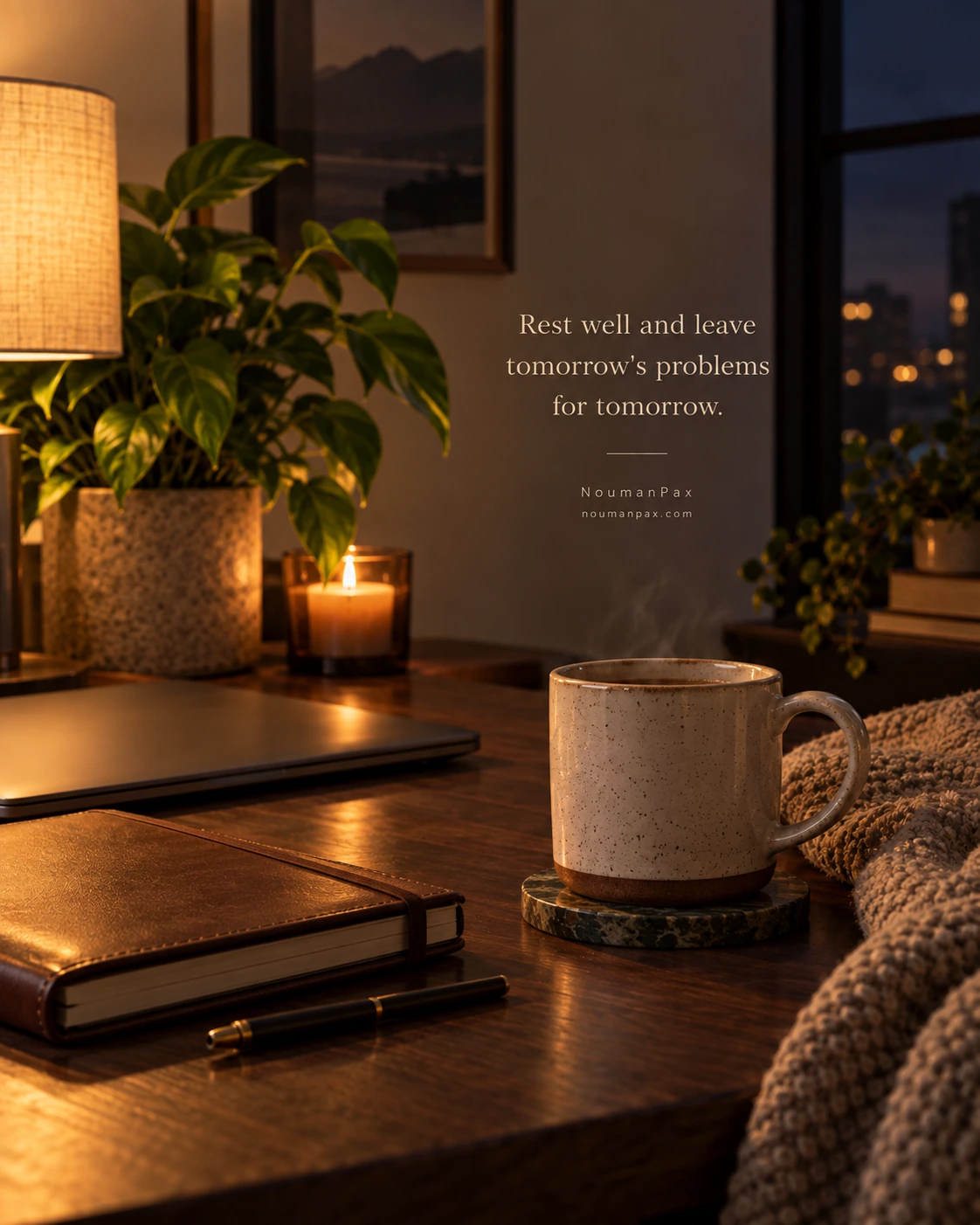 Rest well and leave tomorrow's problems for tomorrow.