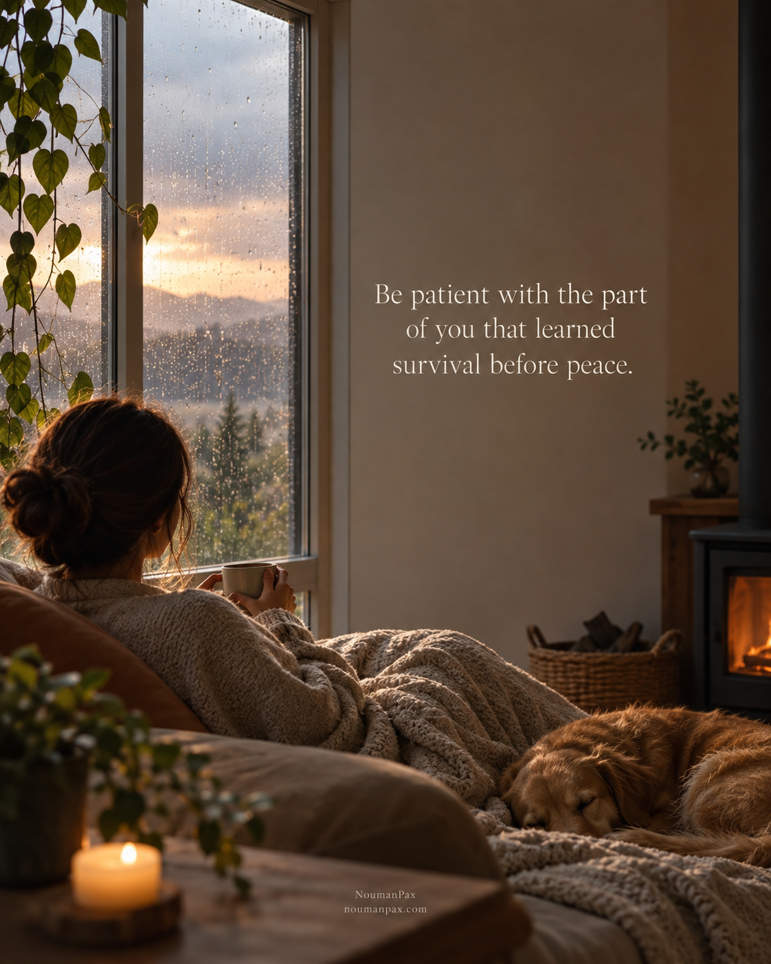 Be patient with the part of you that learned survival before peace.