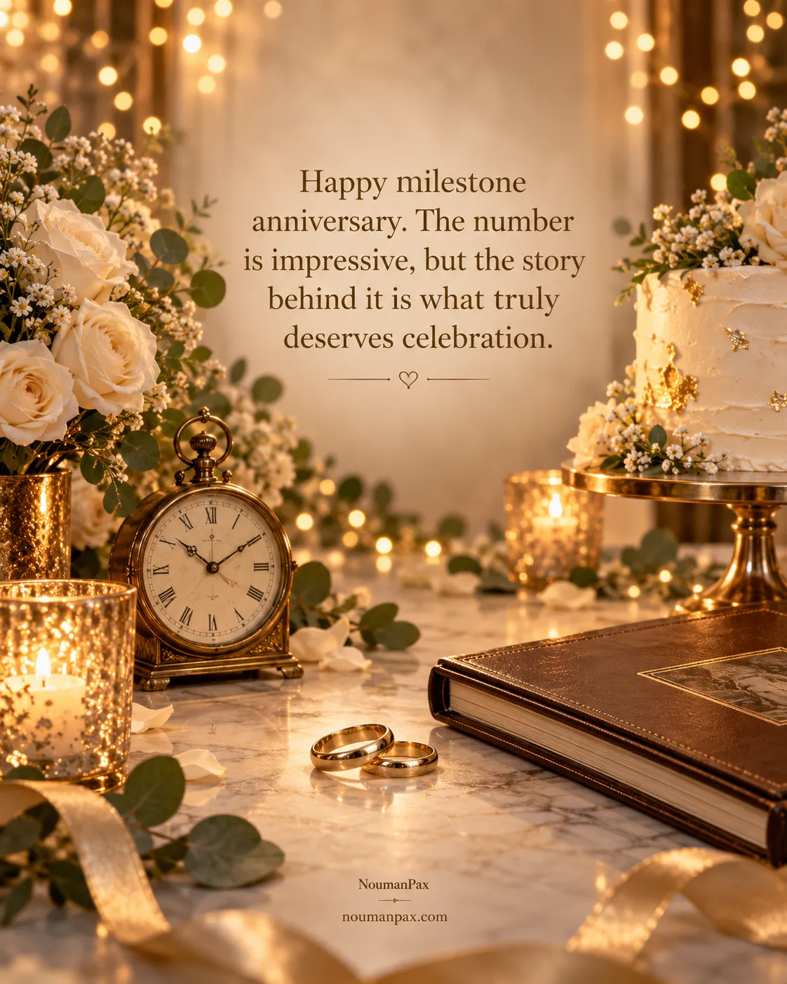 Congratulations on reaching a year that represents so much shared history, patience, and growth.