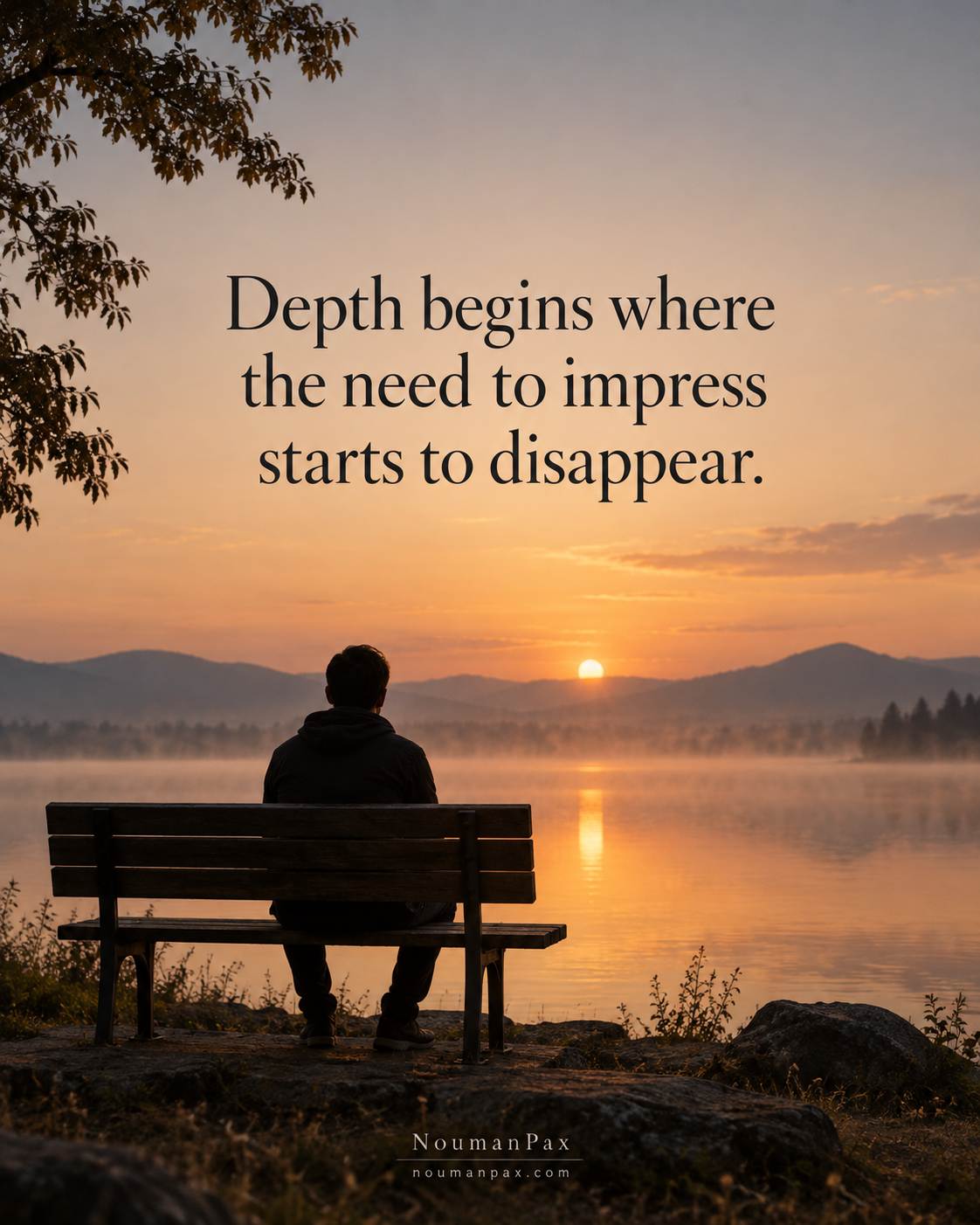 Depth begins where the need to impress disappears