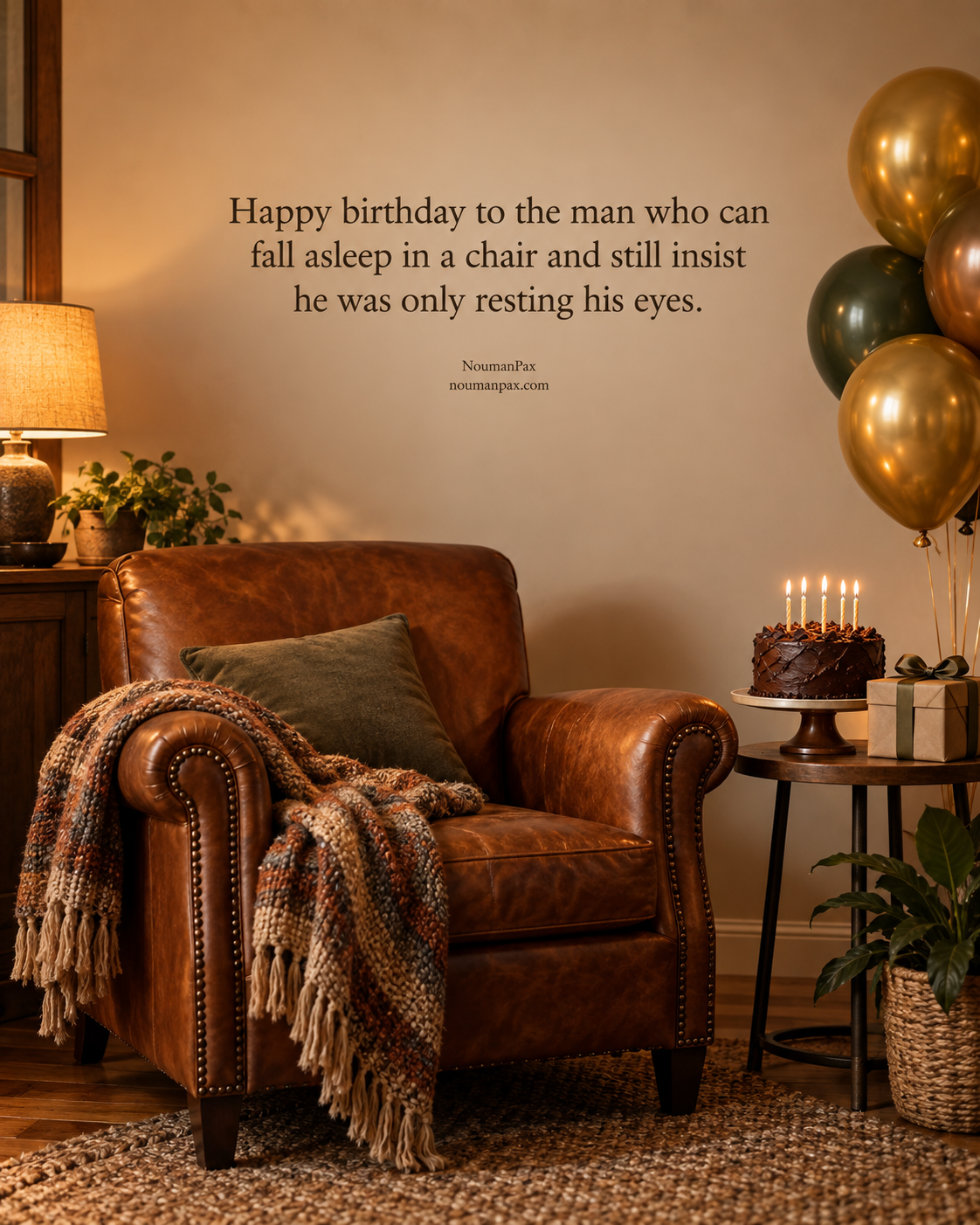 Happy birthday to the man who can fall asleep in a chair and still insist he was only resting his eyes.