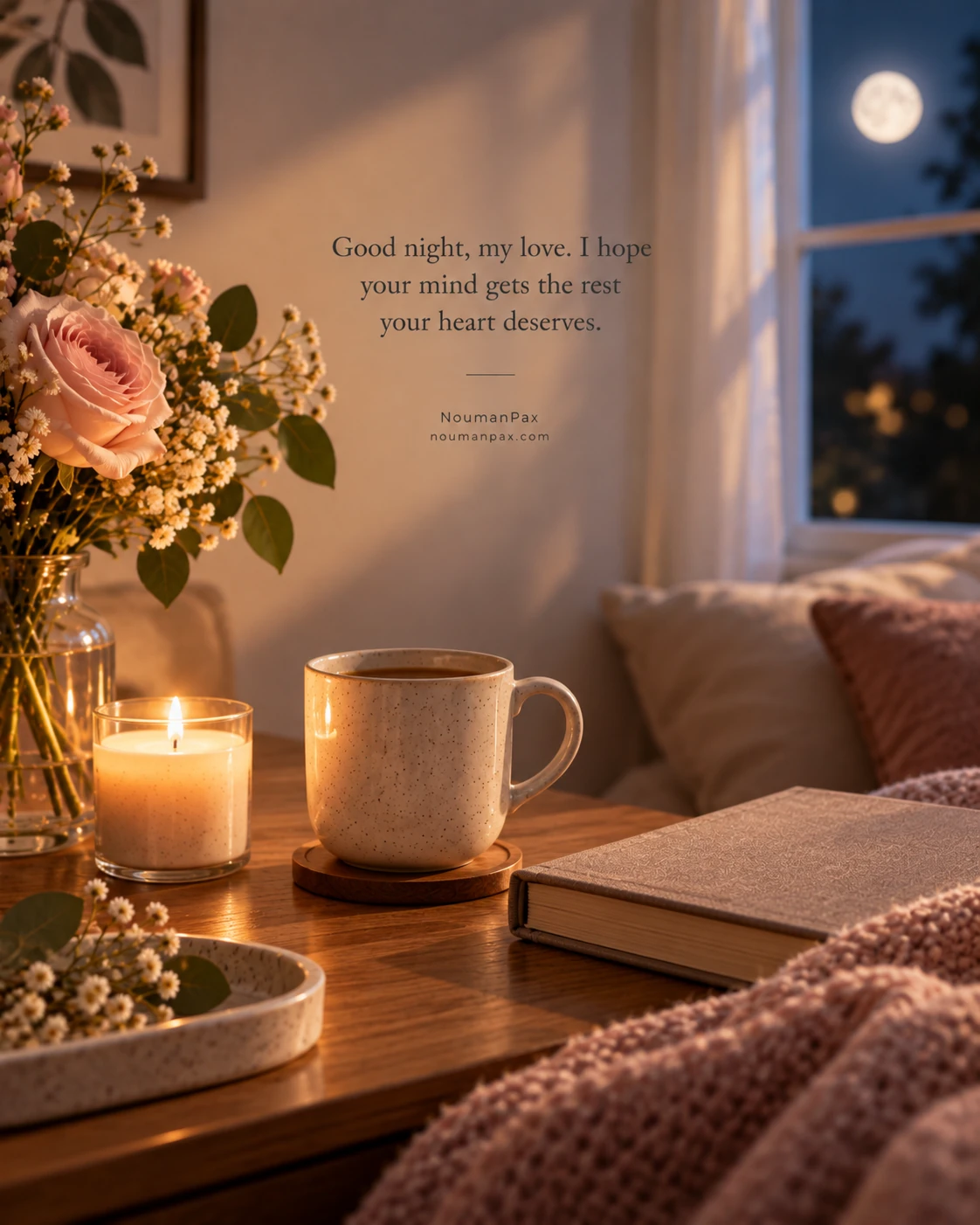 Good night, my love. I hope your mind gets the rest your heart deserves.