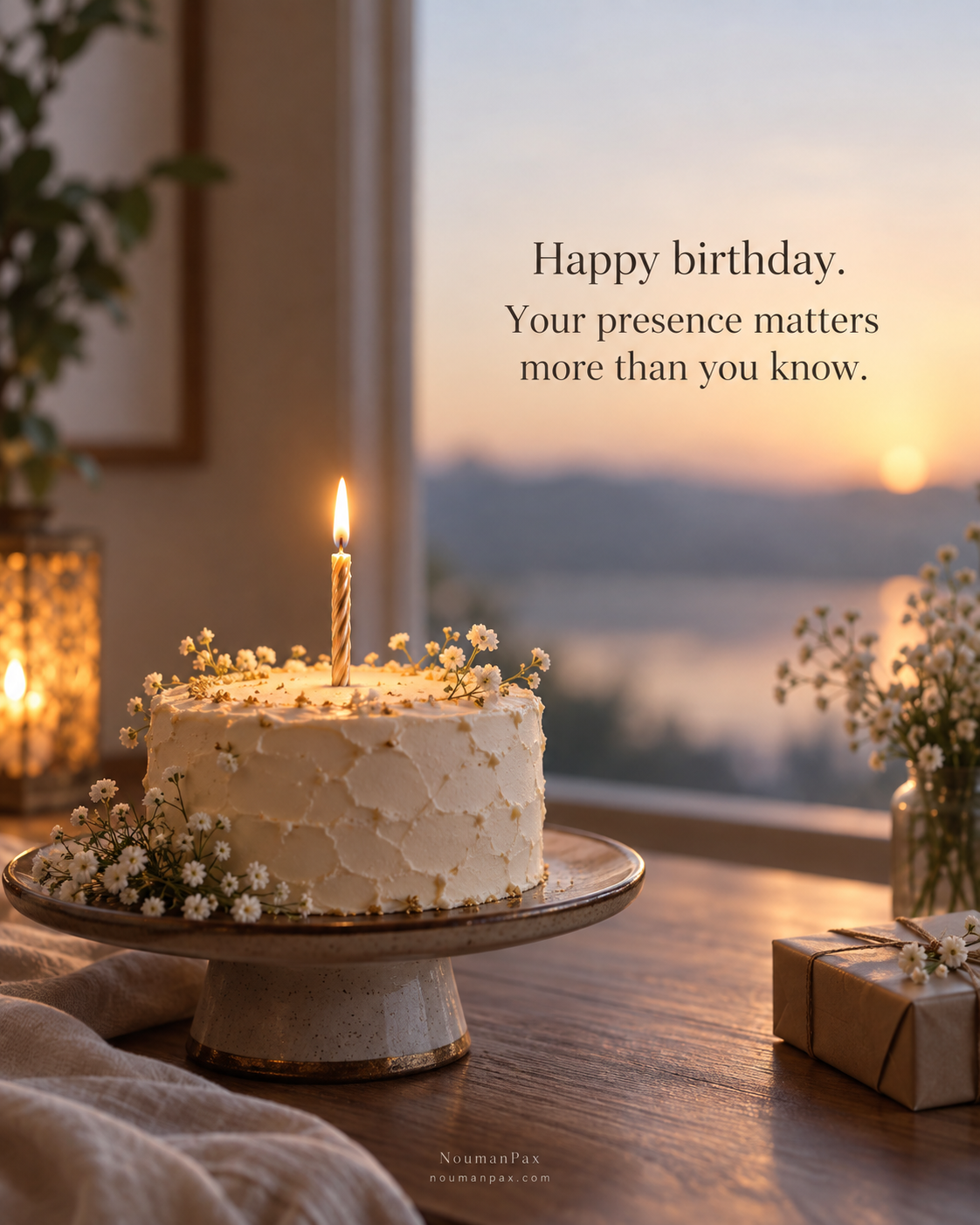 Happy birthday. Your presence matters more than you know.