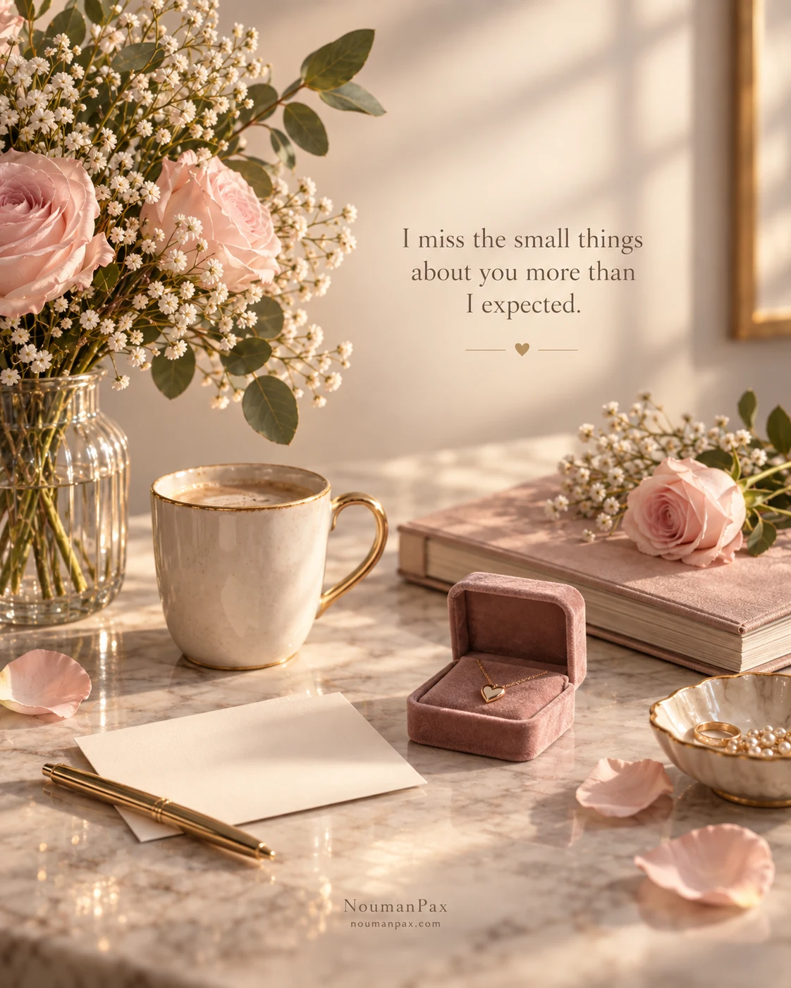 I miss the small things about you more than I expected.