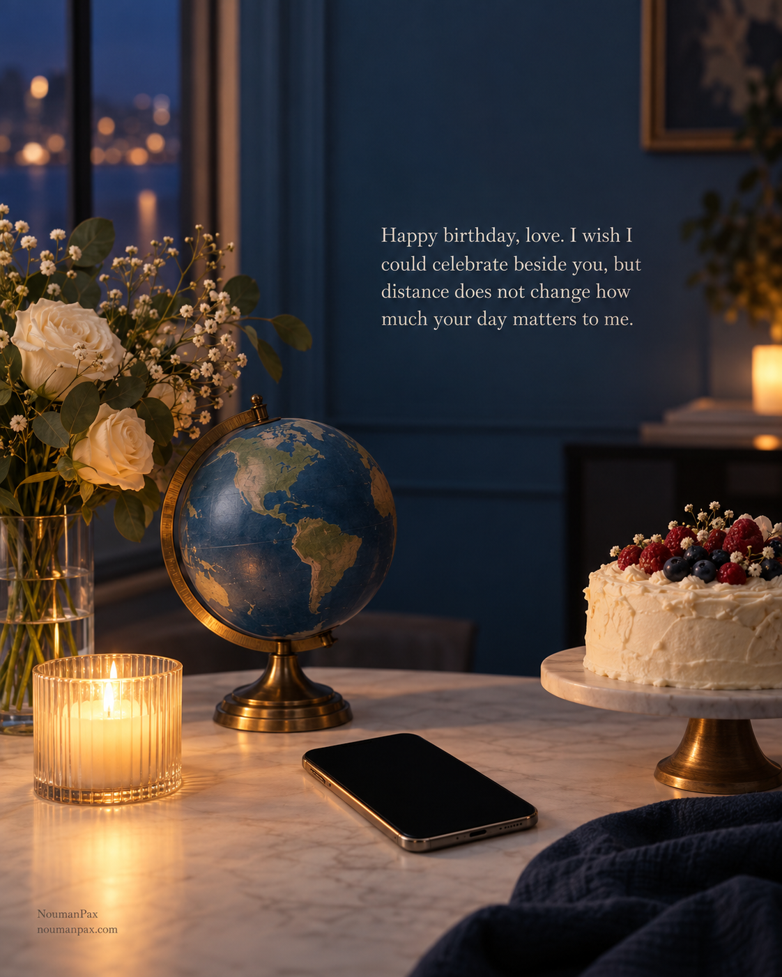 Long-Distance Birthday Wishes for Wife — Quote