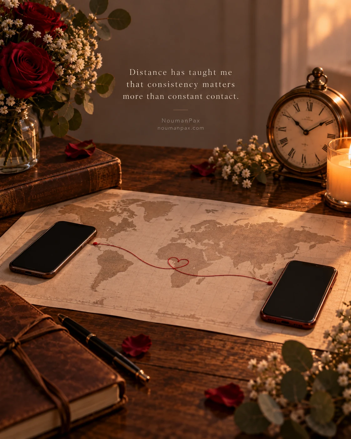 Distance has taught me that consistency matters more than constant contact.
