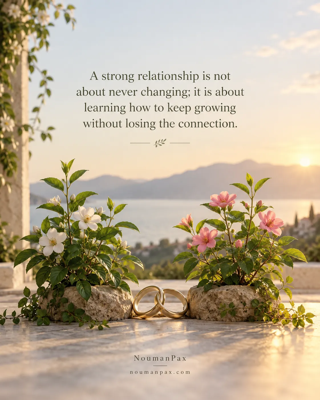 A strong relationship is not about never changing; it is about learning how to keep growing without losing the connection.