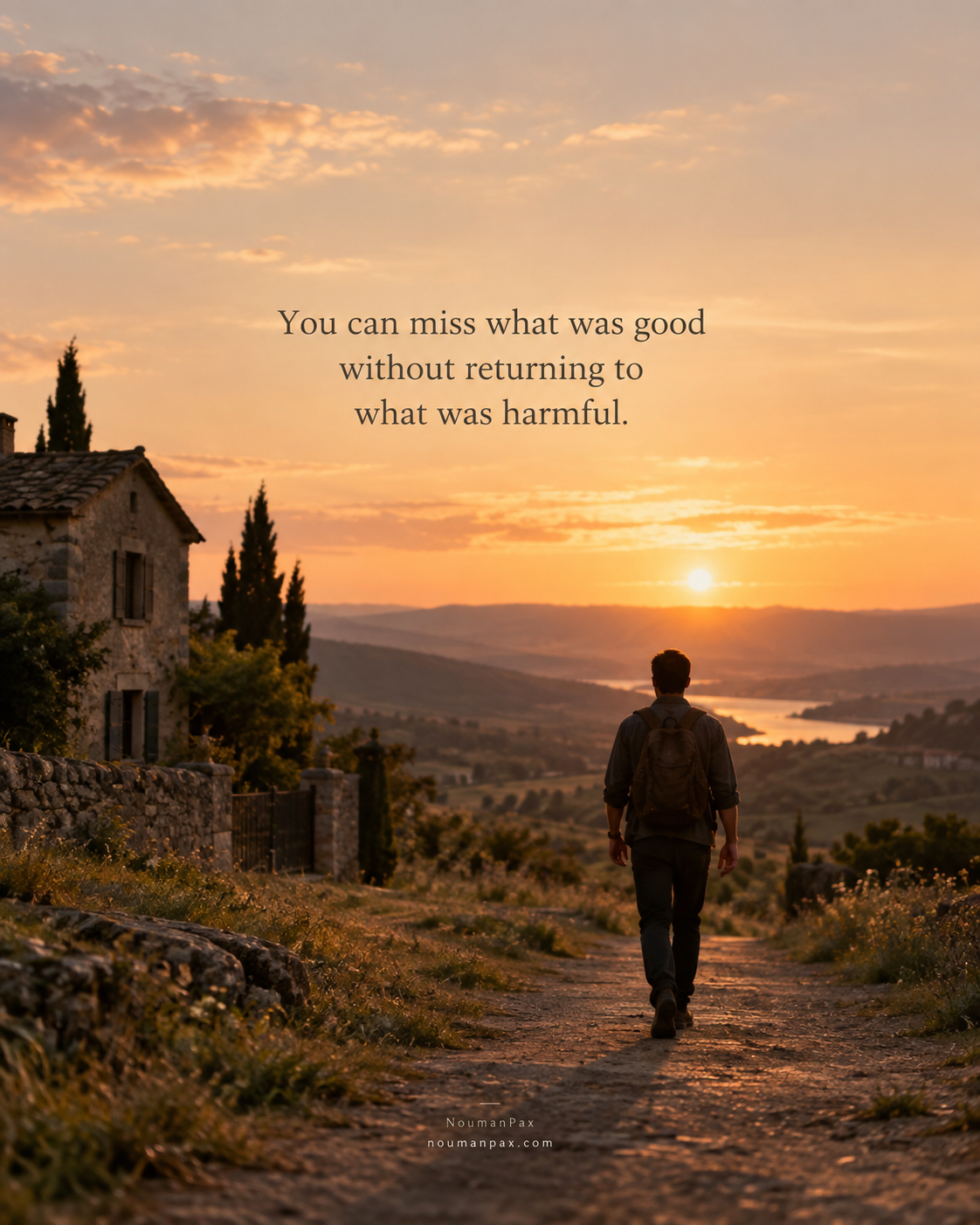 You can miss what was good without returning to what was harmful.