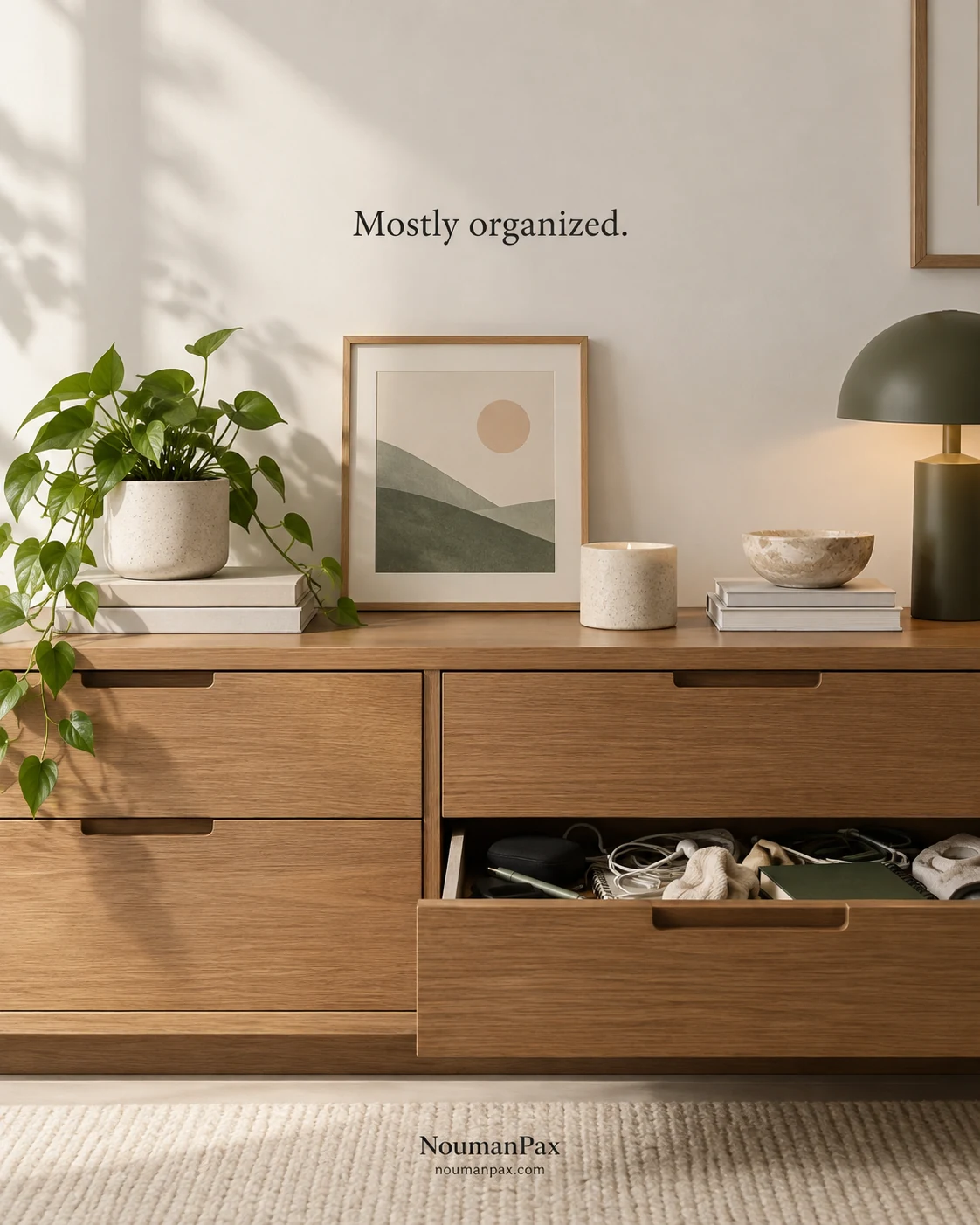 Mostly organized.