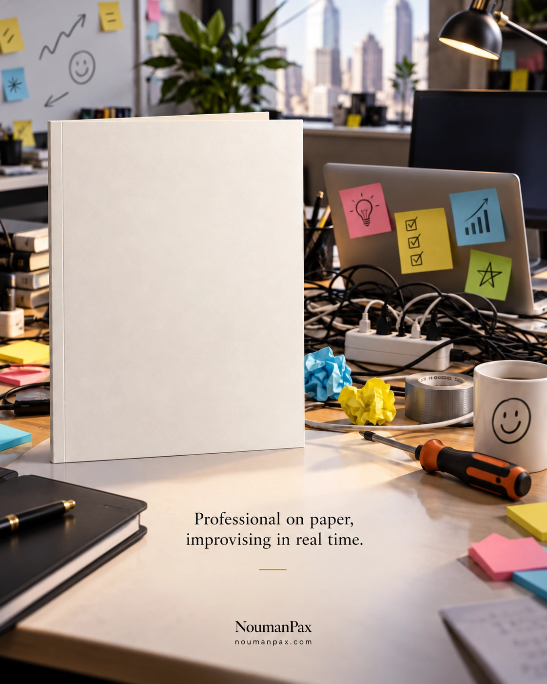 Professional on paper, improvising in real time.