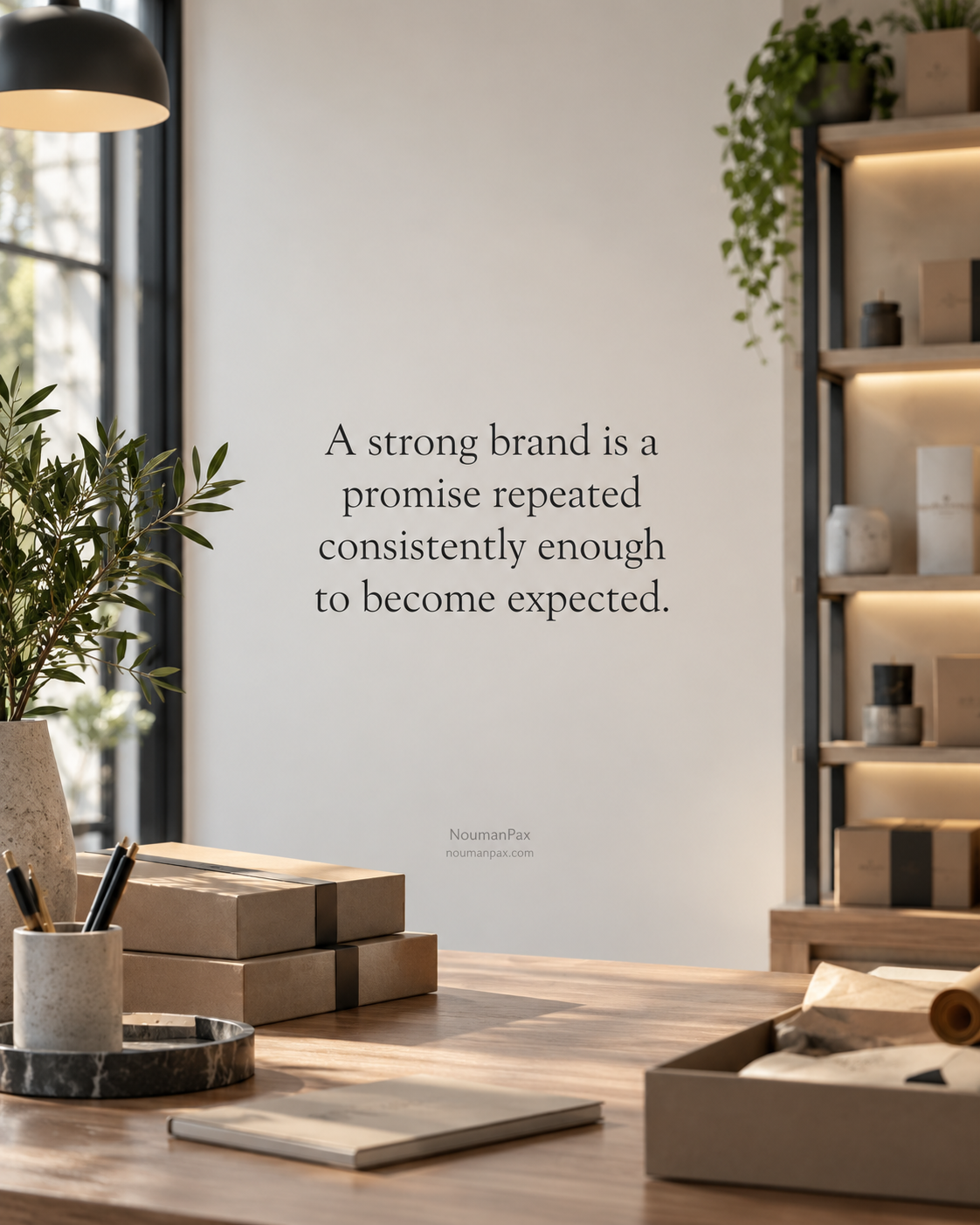 A strong brand is a promise repeated consistently enough to become expected.