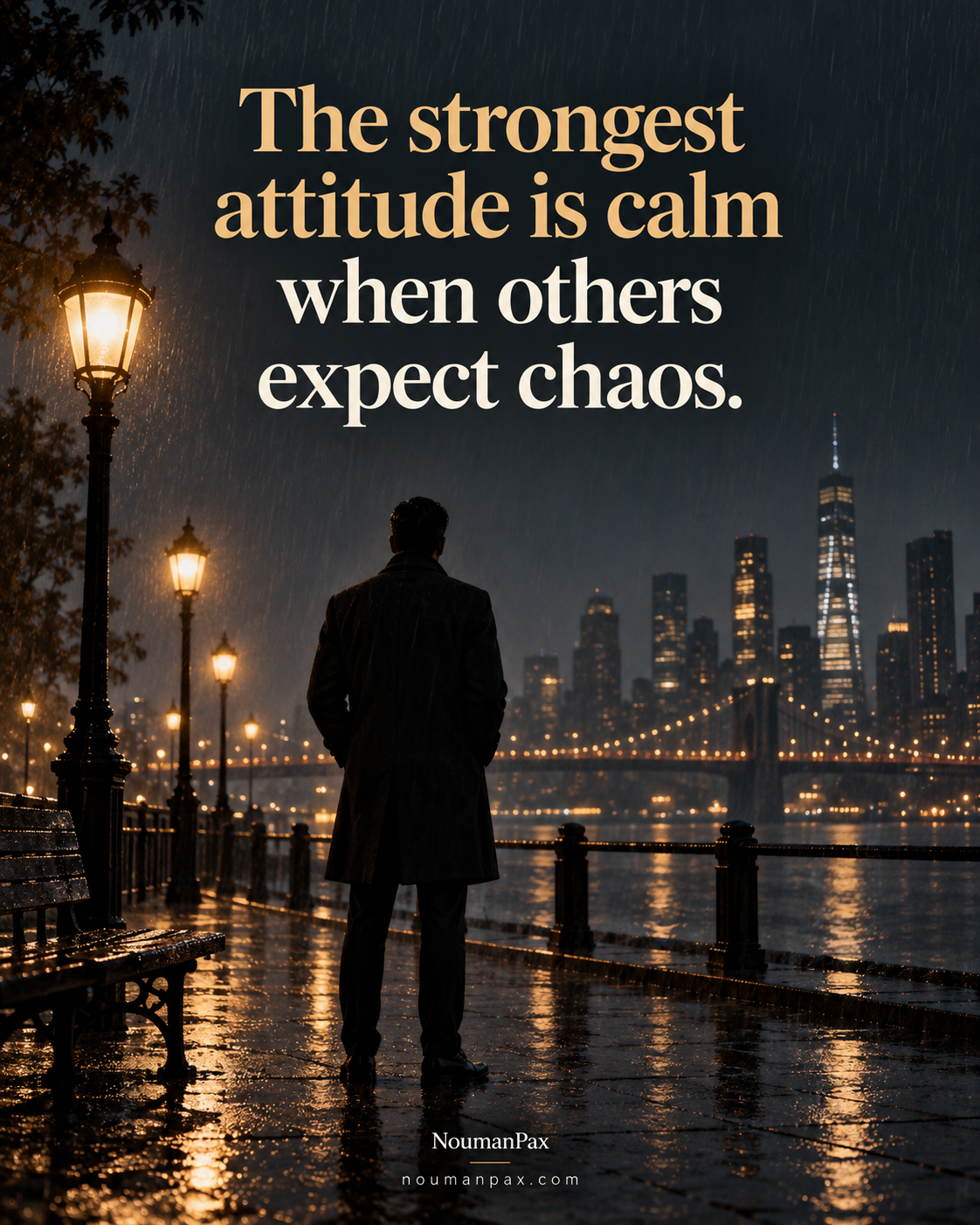 The strongest attitude is calm