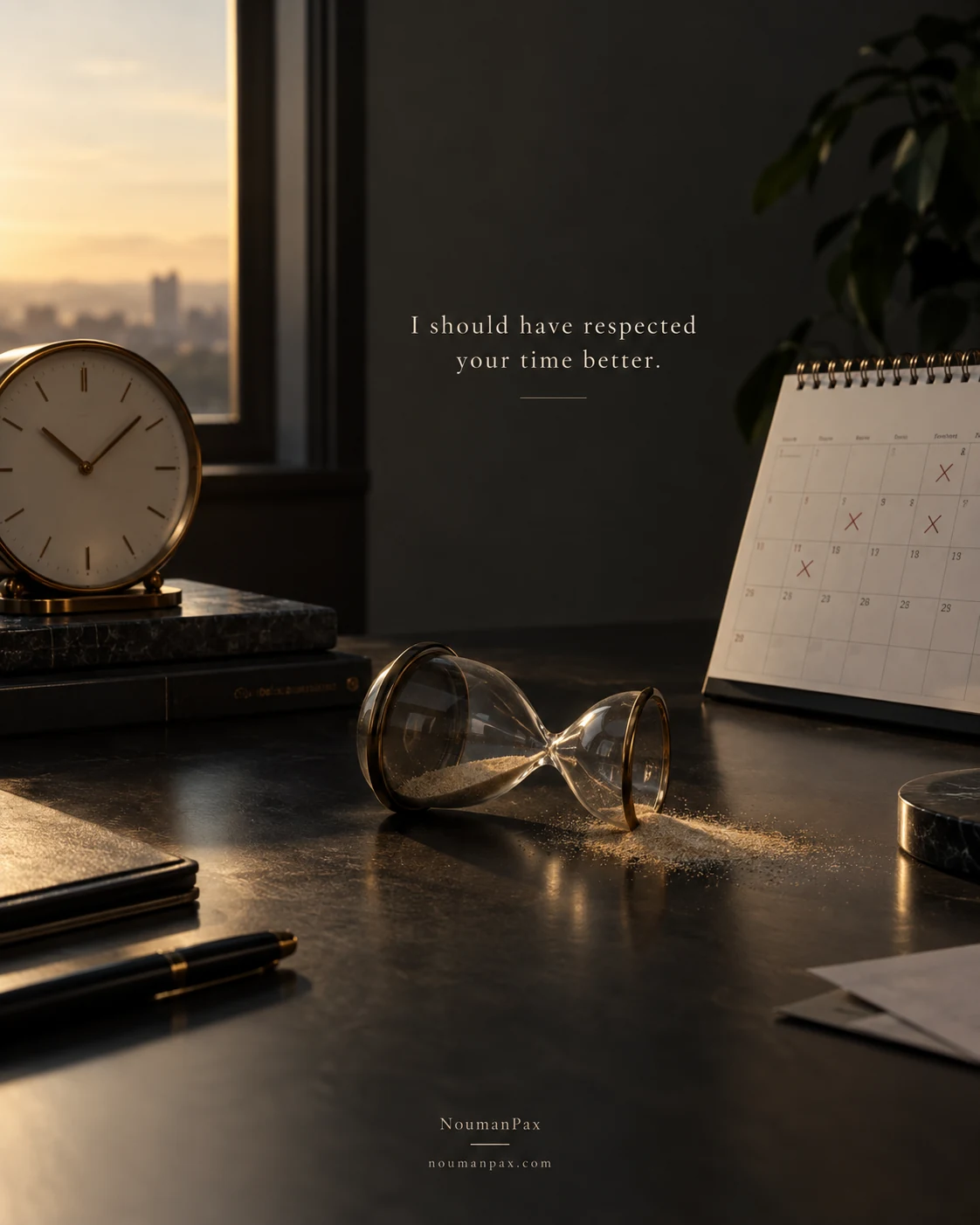 I should have respected your time better.