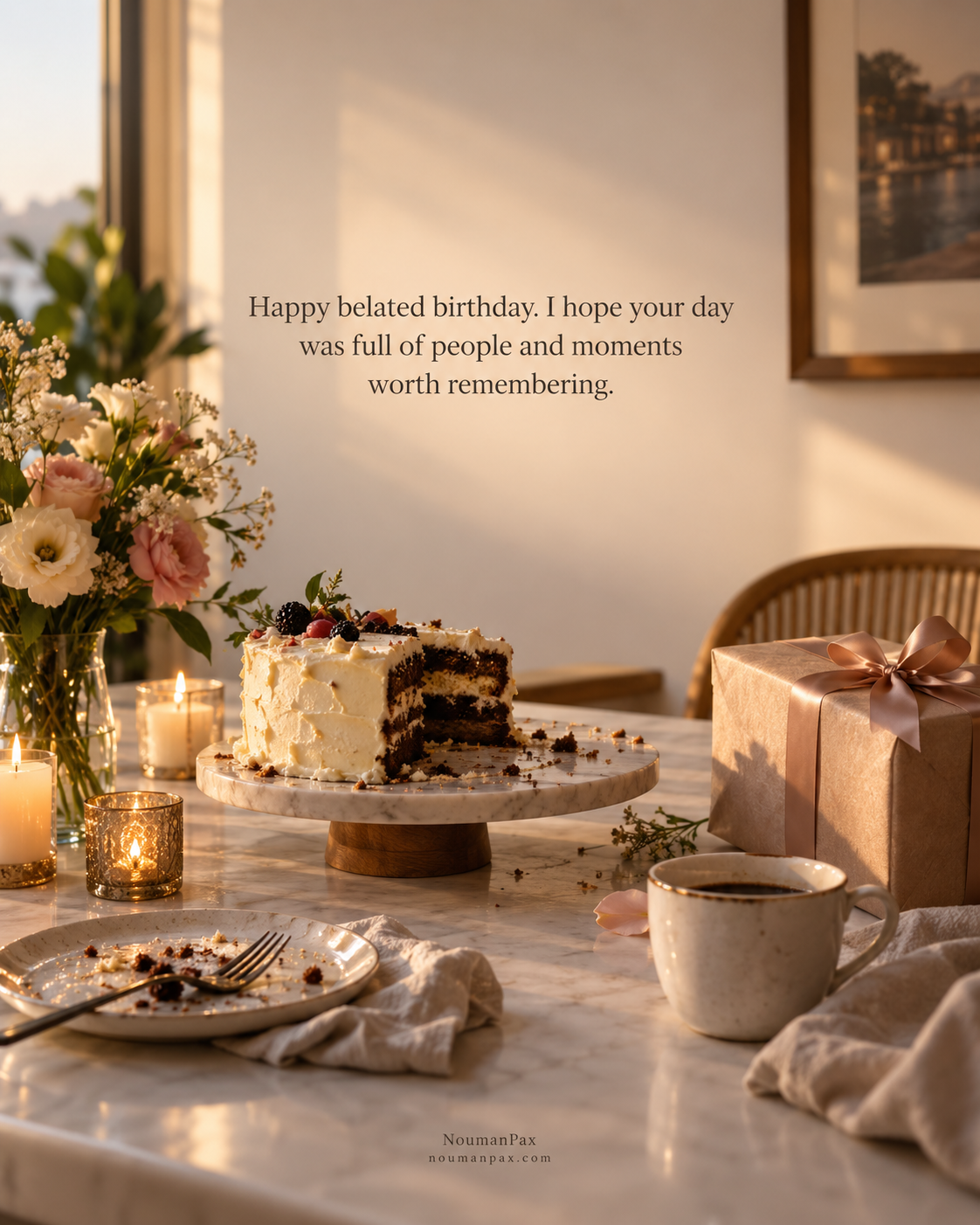 Happy belated birthday. I hope your day was full of people and moments worth remembering.