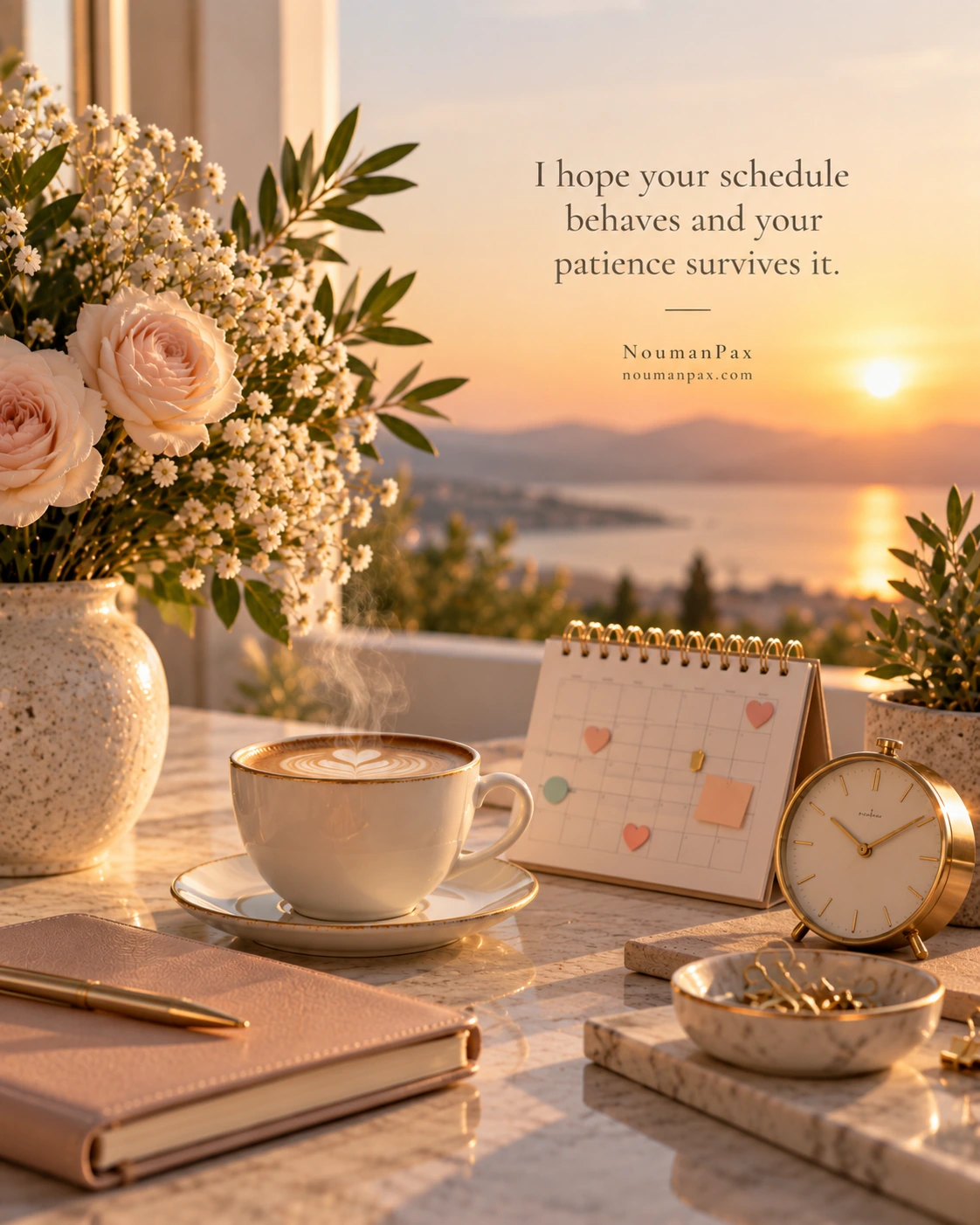 I hope your schedule behaves and your patience survives it.