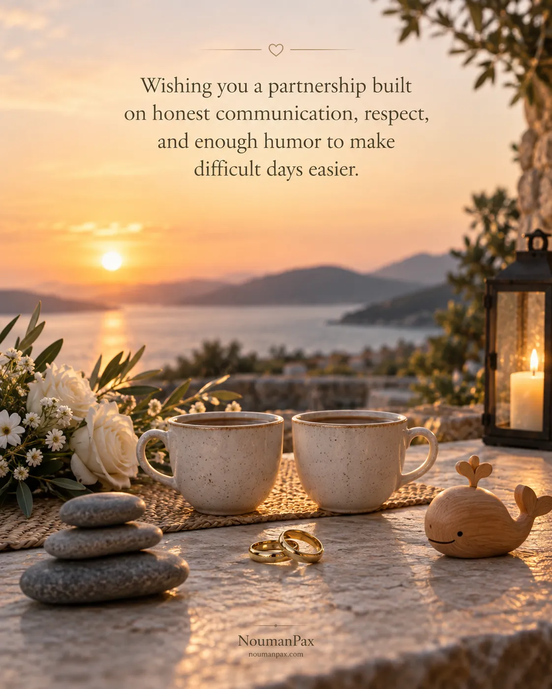Wishing you a partnership built on honest communication, respect, and enough humor to make difficult days easier.