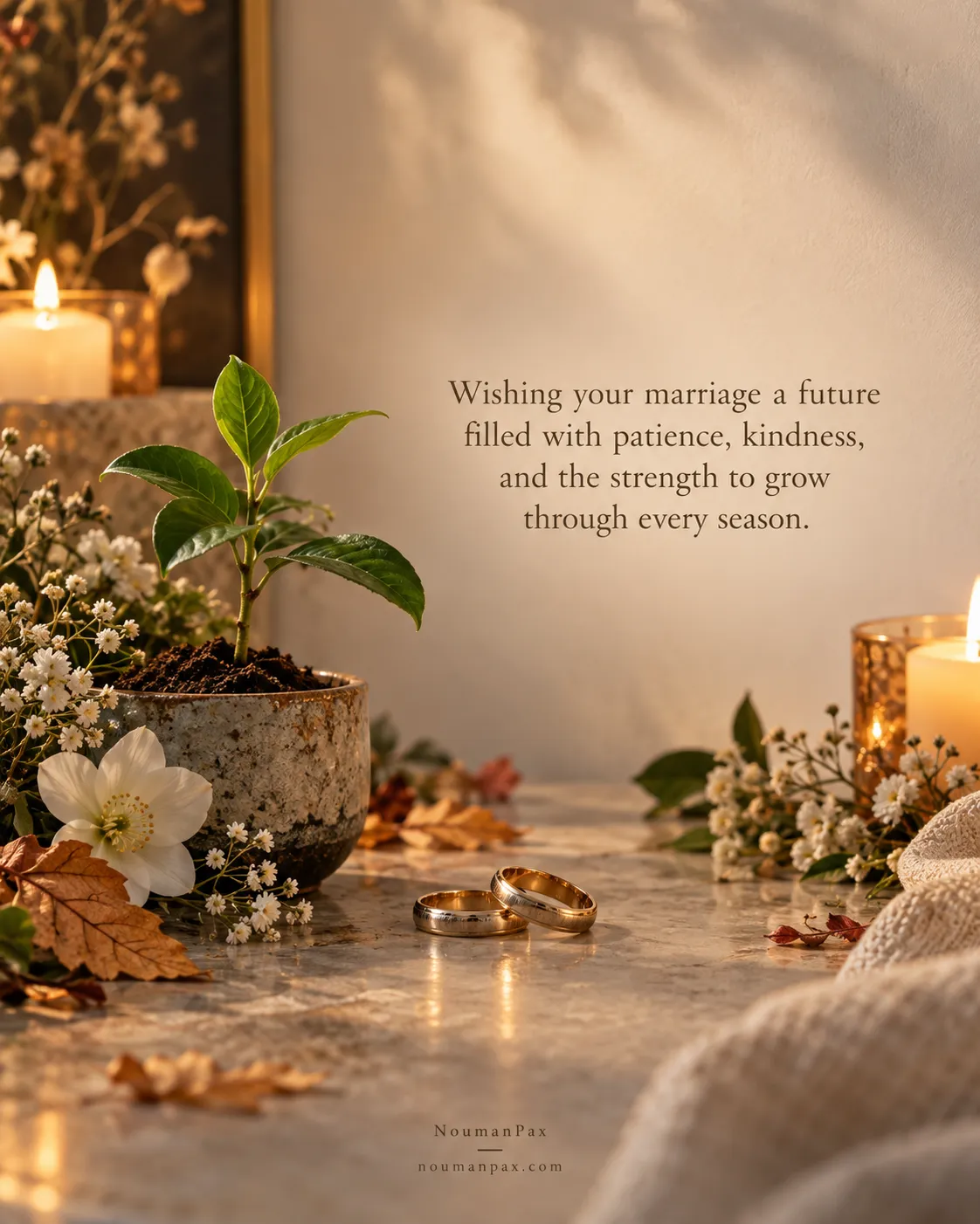 Wishing your marriage a future filled with patience, kindness, and the strength to grow through every season.
