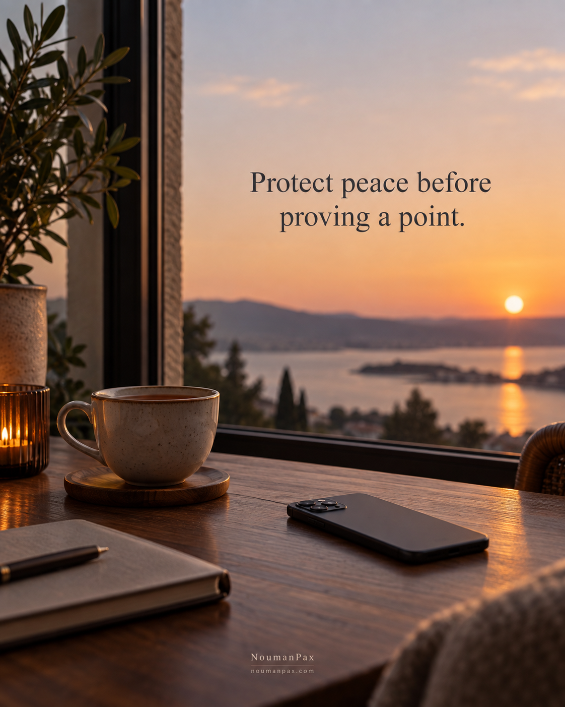 Protect peace before proving a point.