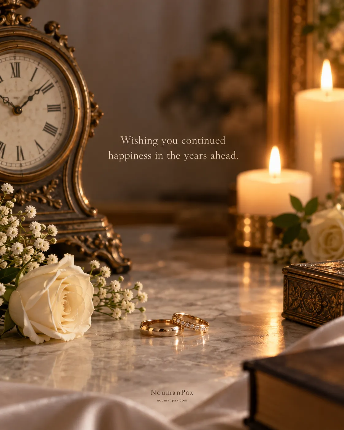 Wishing you continued happiness in the years ahead.